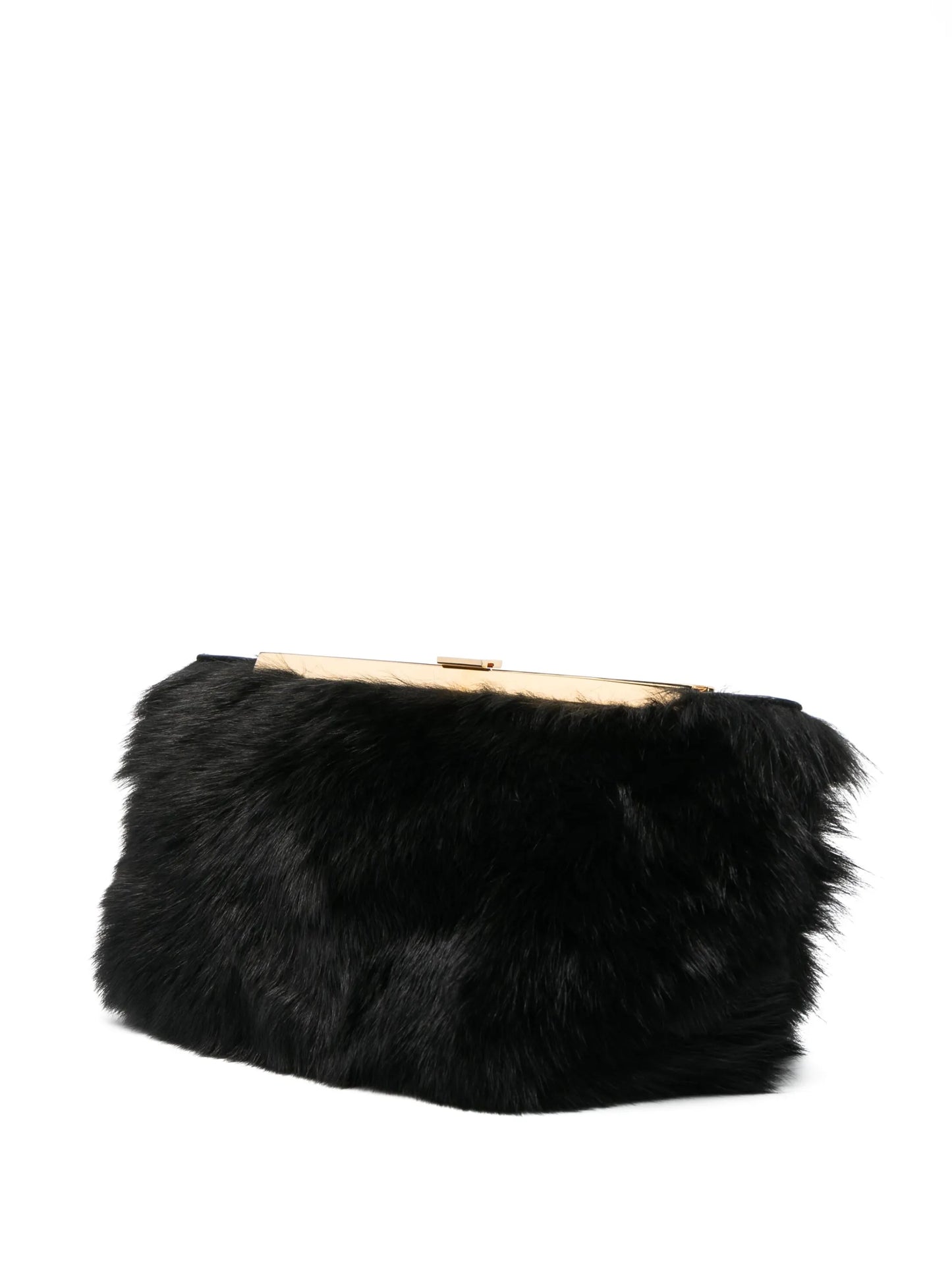 Aimee shearling clutch bag