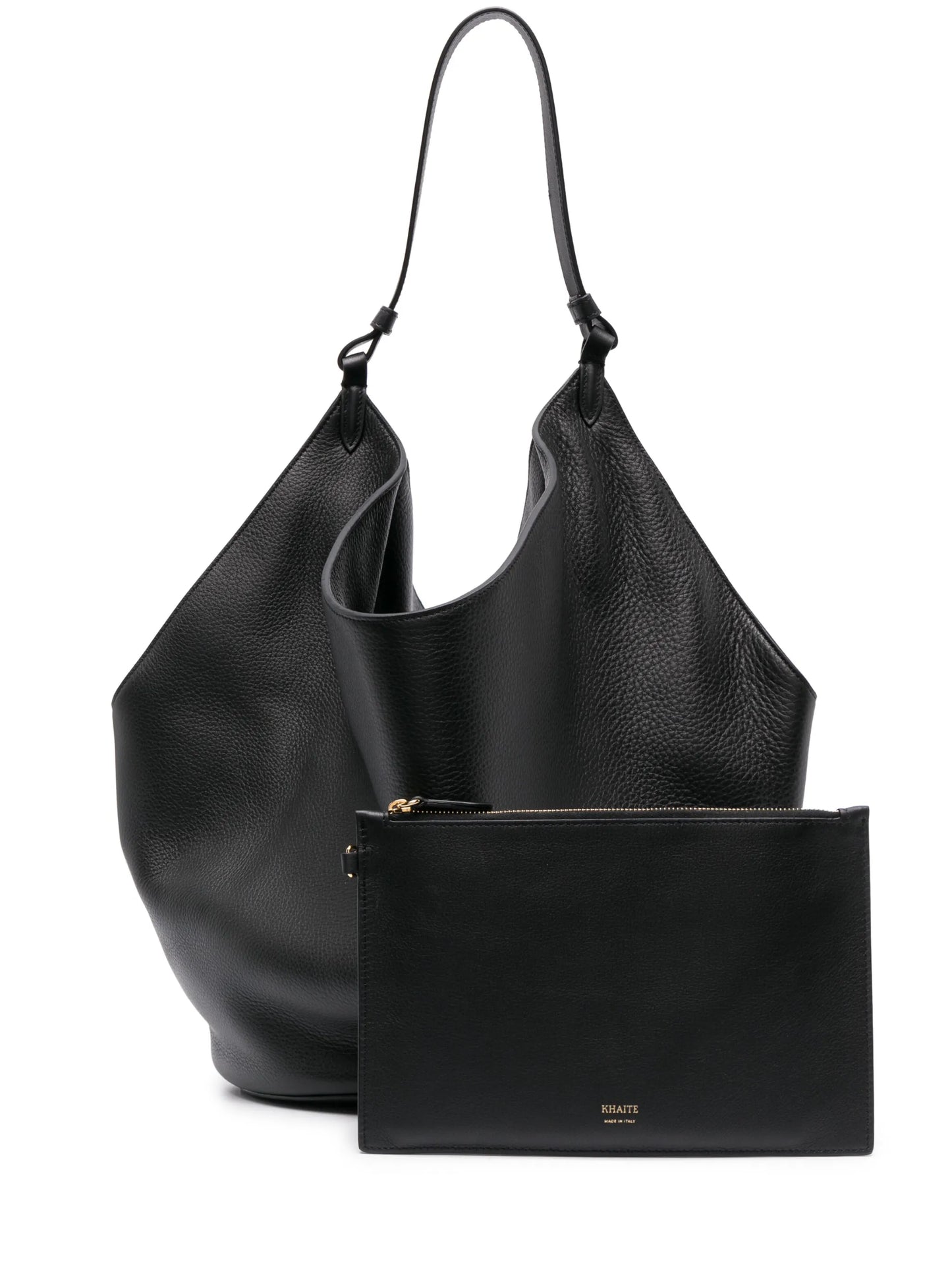 medium Lotus leather tote bag