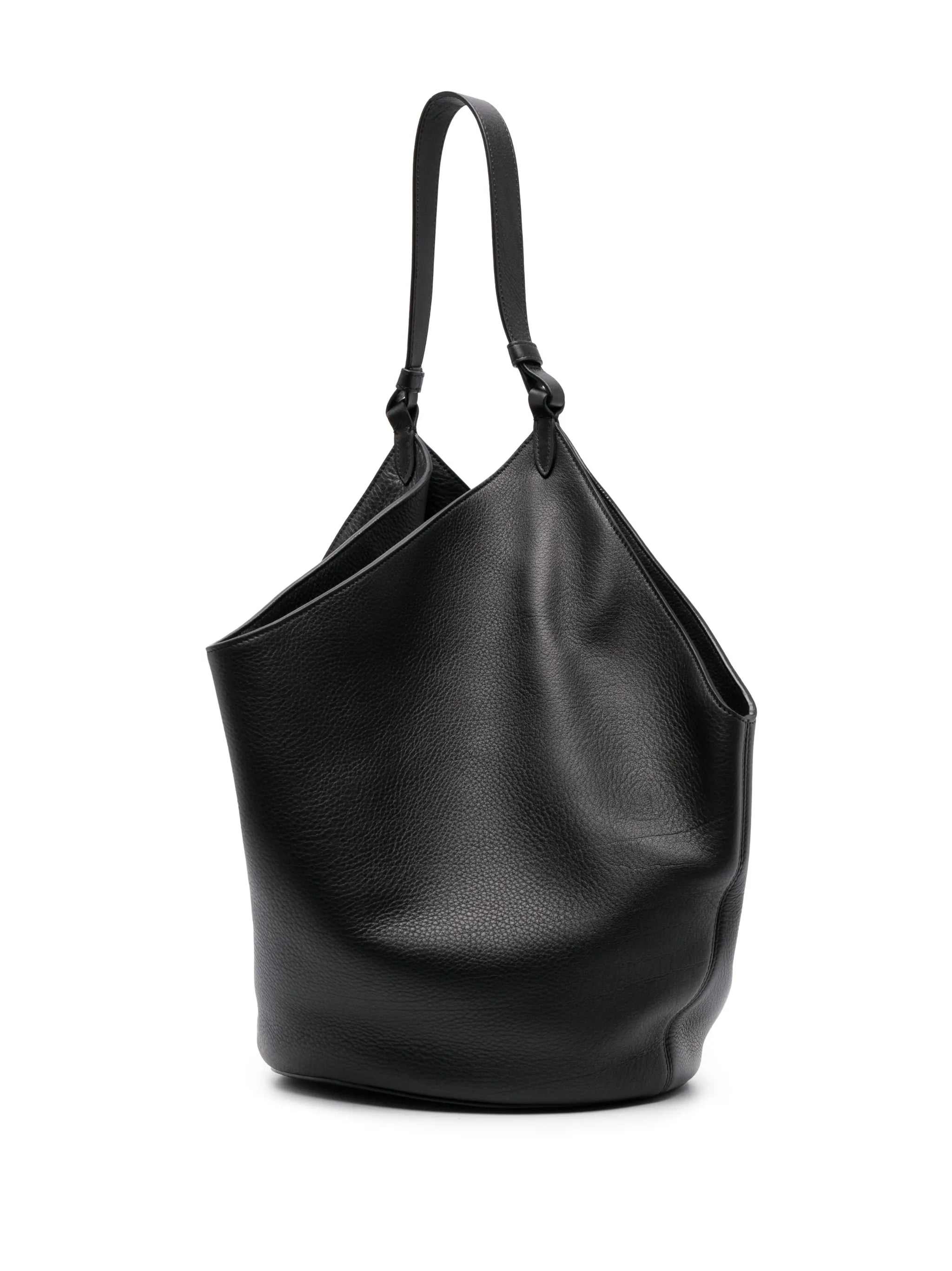medium Lotus leather tote bag