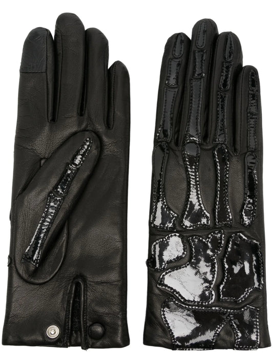 Bones leather gloves