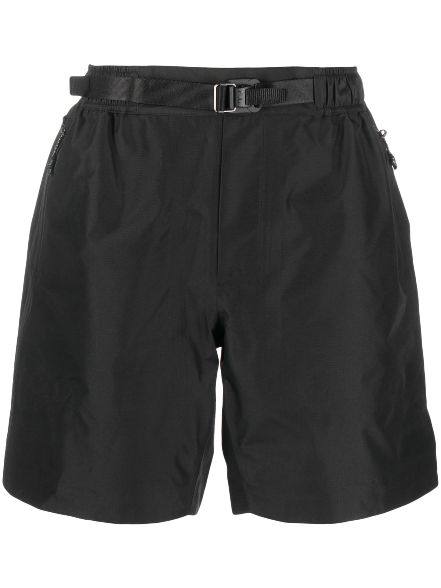 belted running shorts