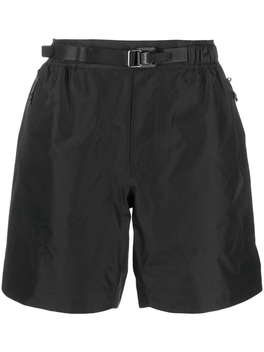belted running shorts