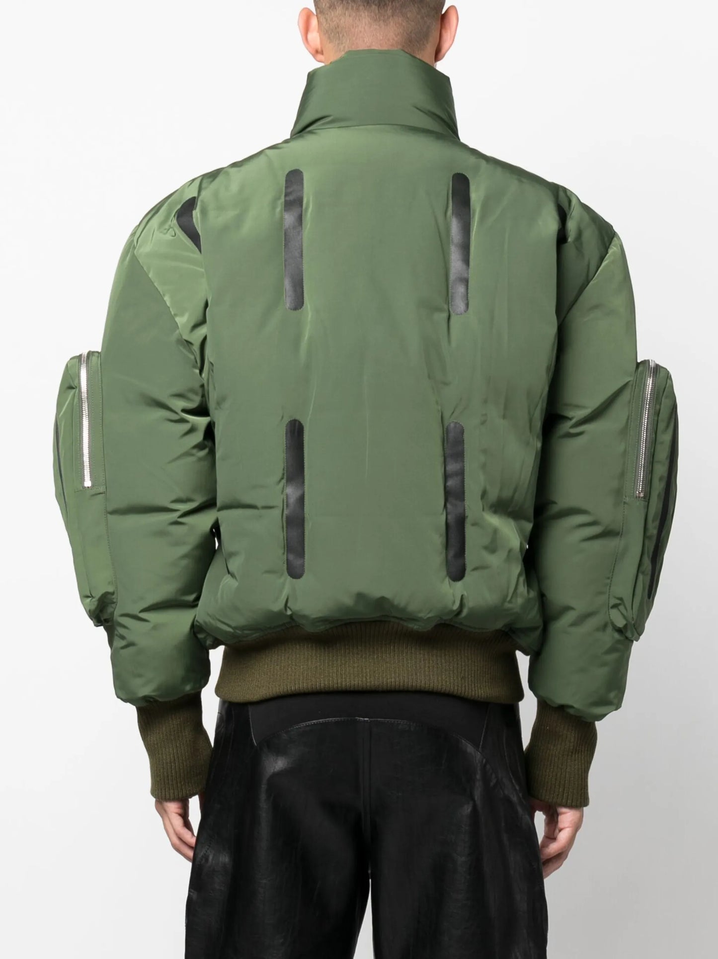 Seam-detail doublet flight jacket