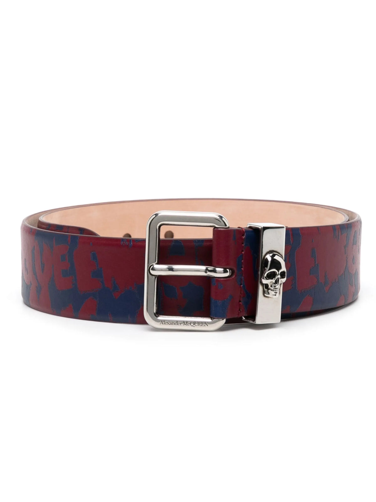 skull leather 40mm belt