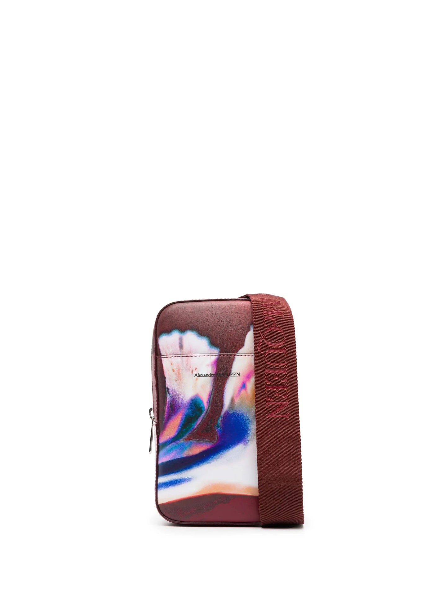 Solarised Flower-print shoulder bag
