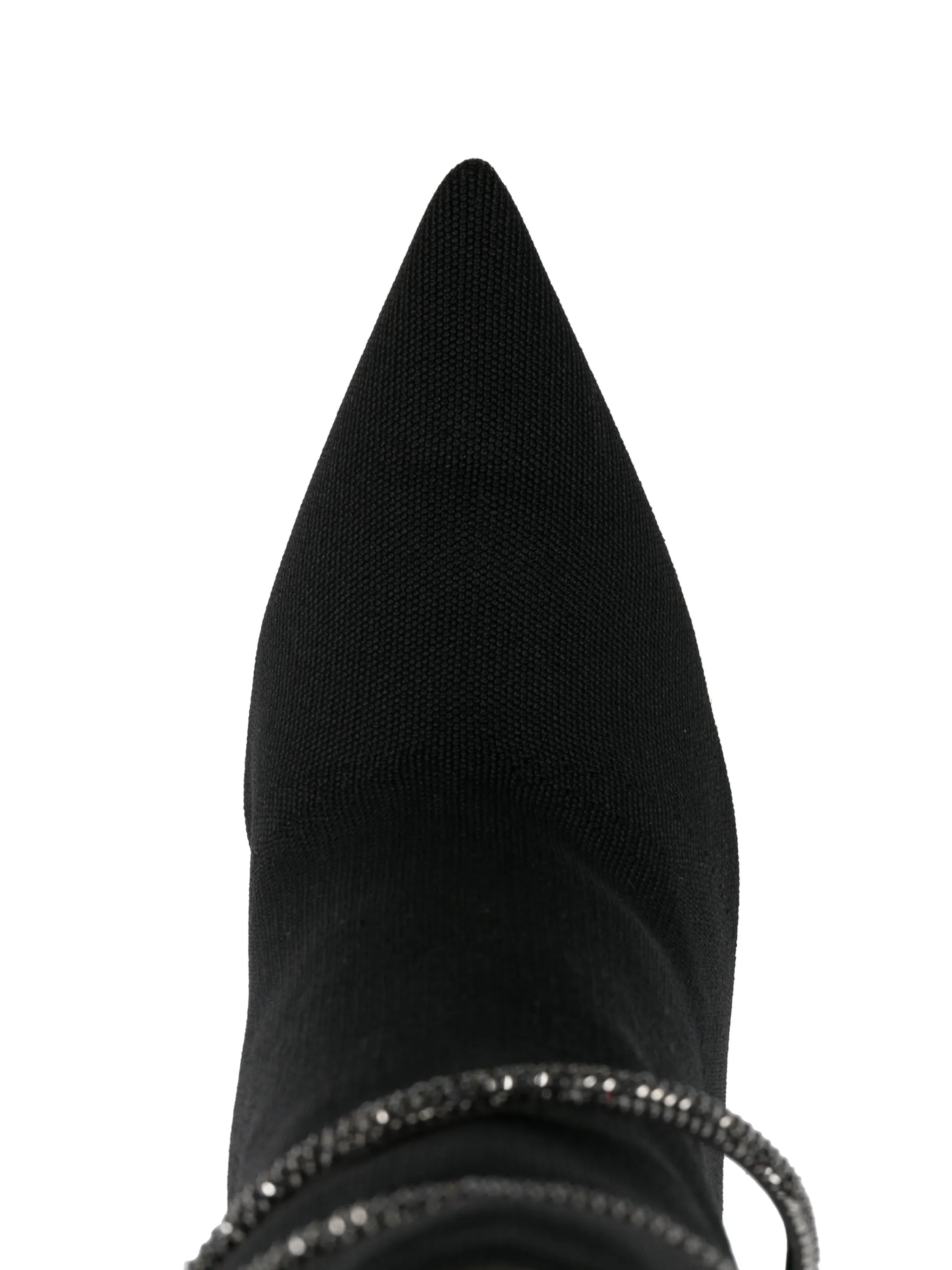 110mm crystal-embellished pointed boots