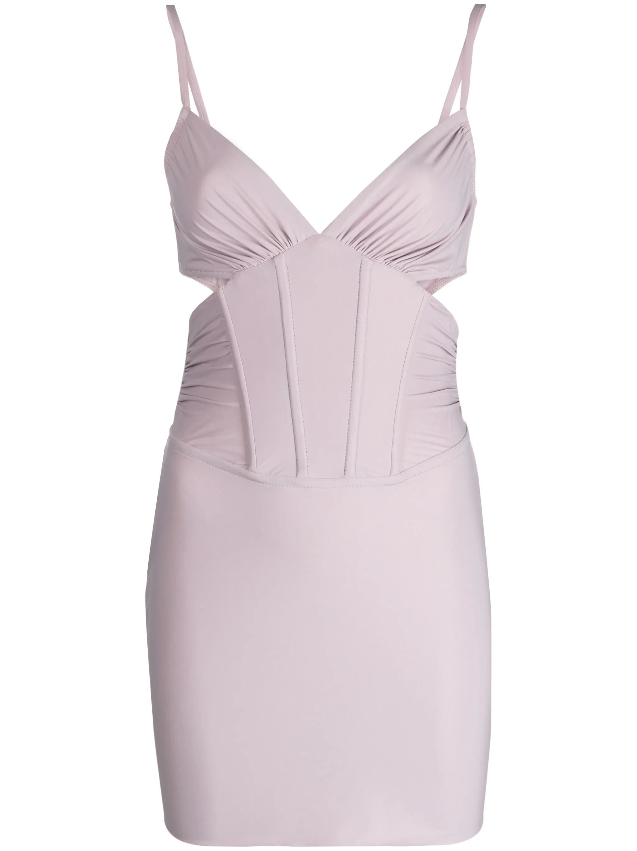 corset-style cut-out minidress