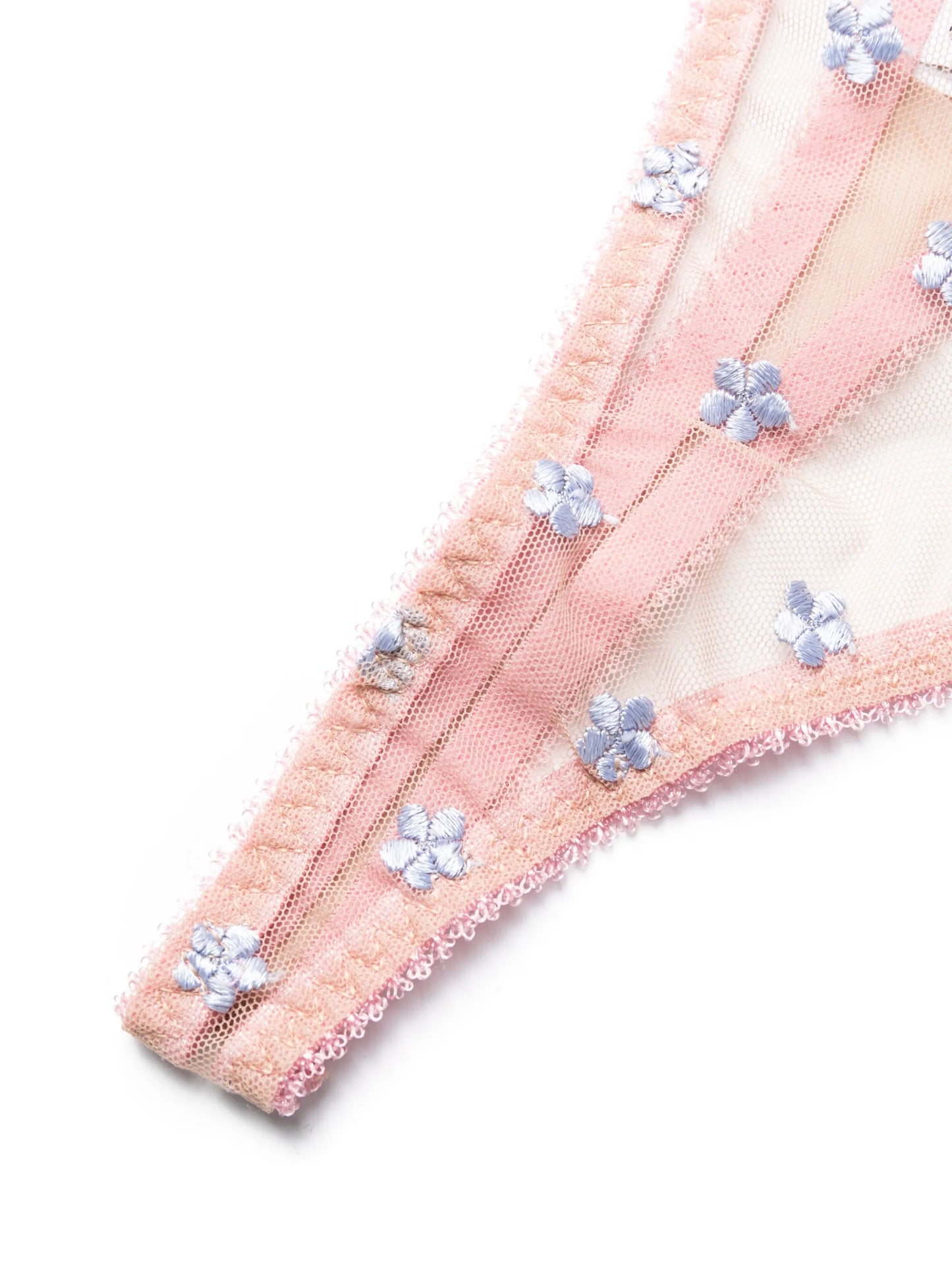 Clover embroidered thong