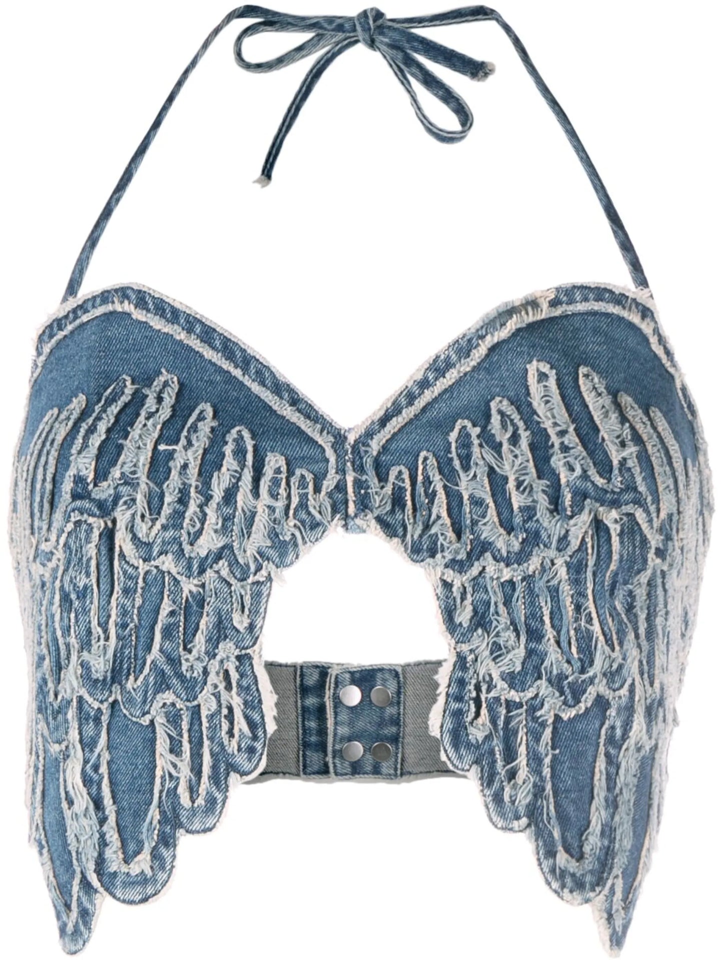 denim crop top