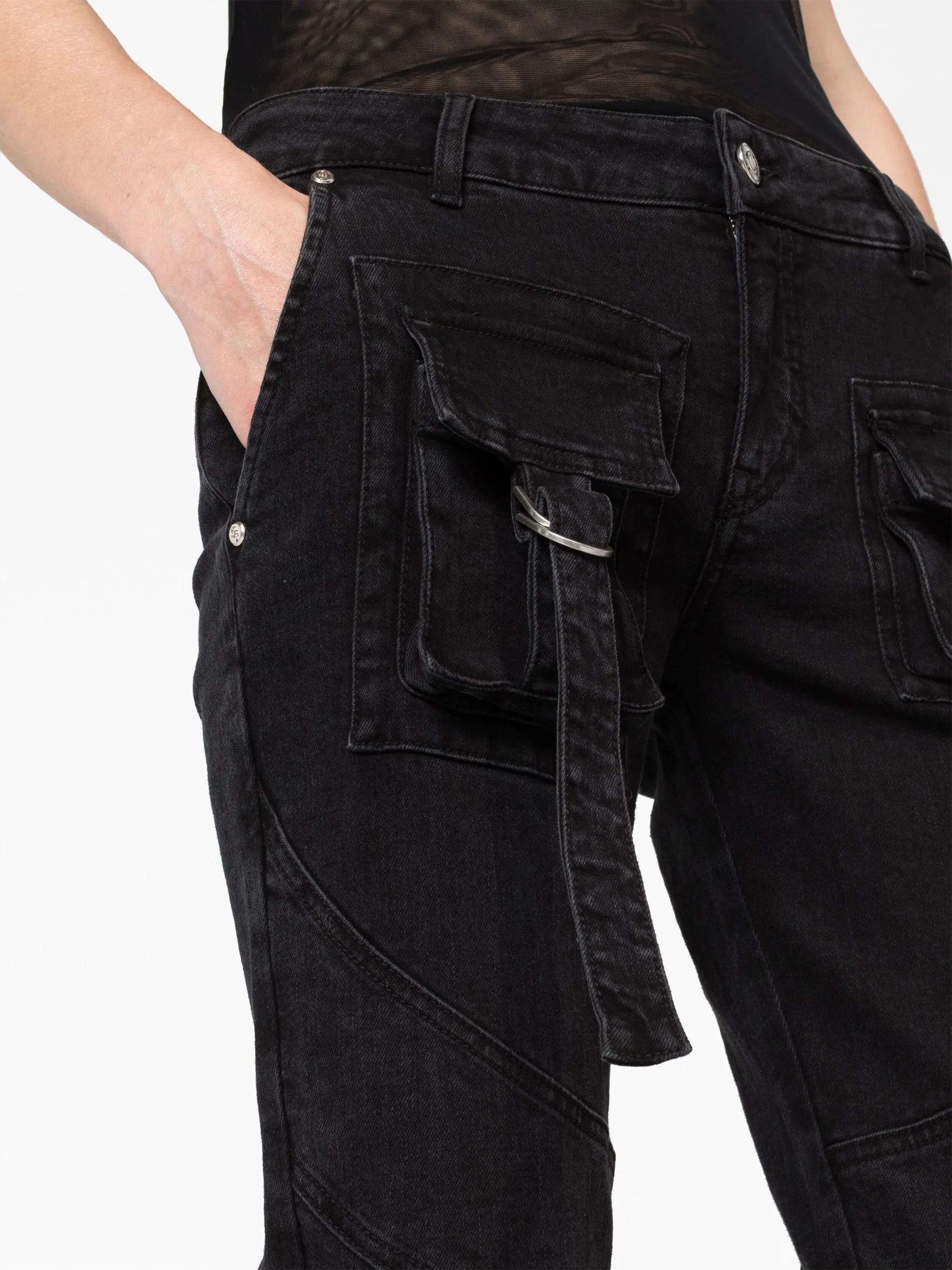 slim-fit cargo jeans