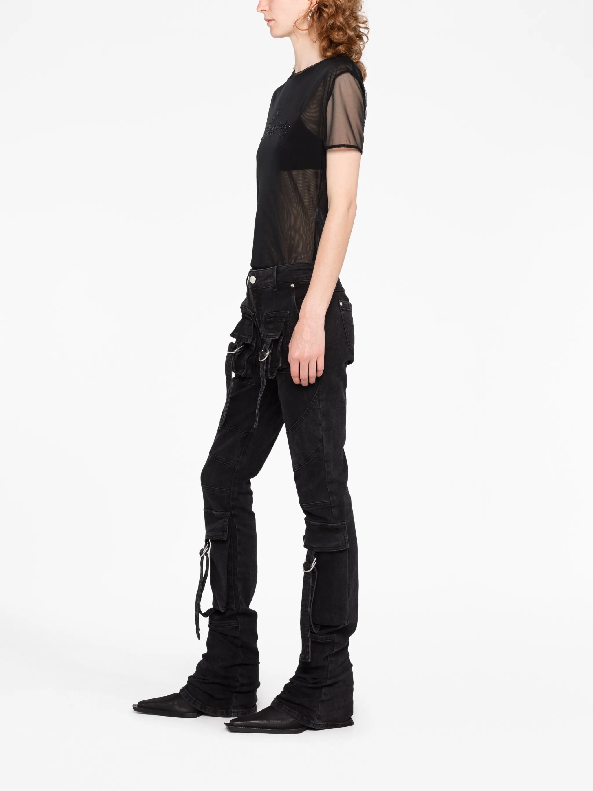slim-fit cargo jeans
