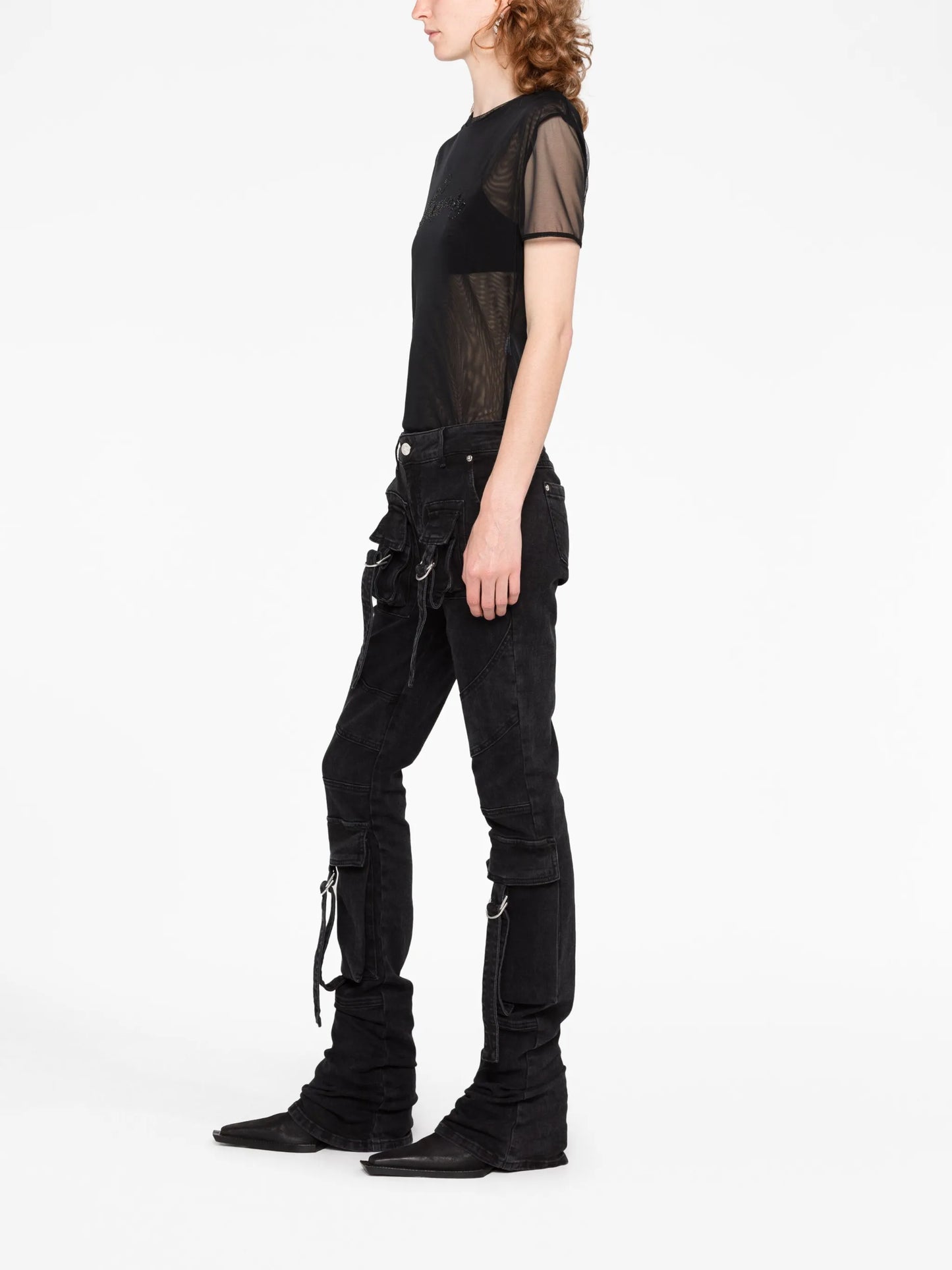 slim-fit cargo jeans