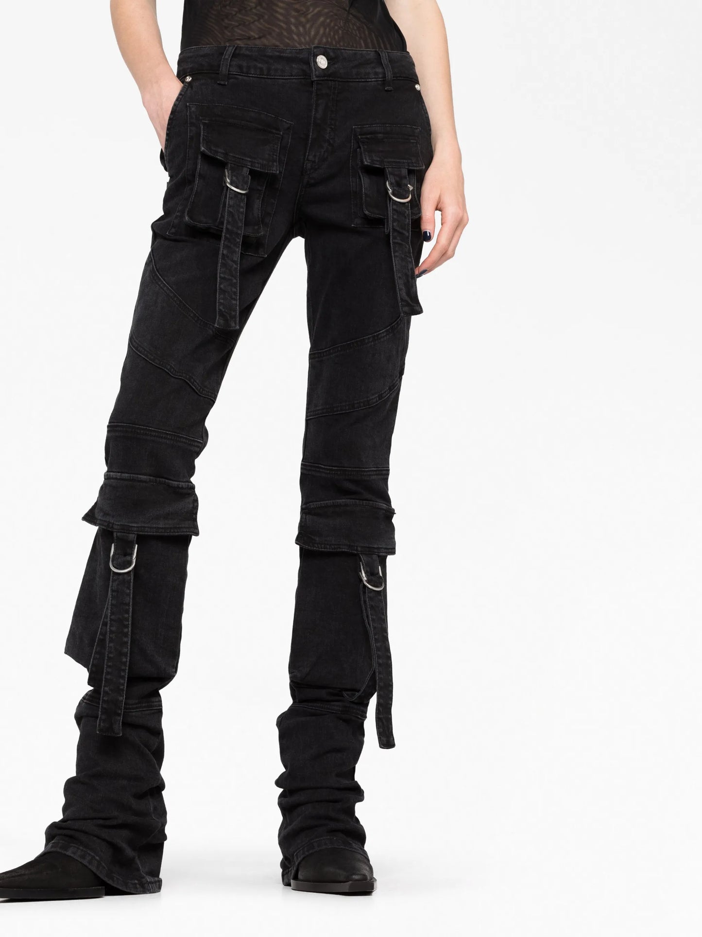 slim-fit cargo jeans