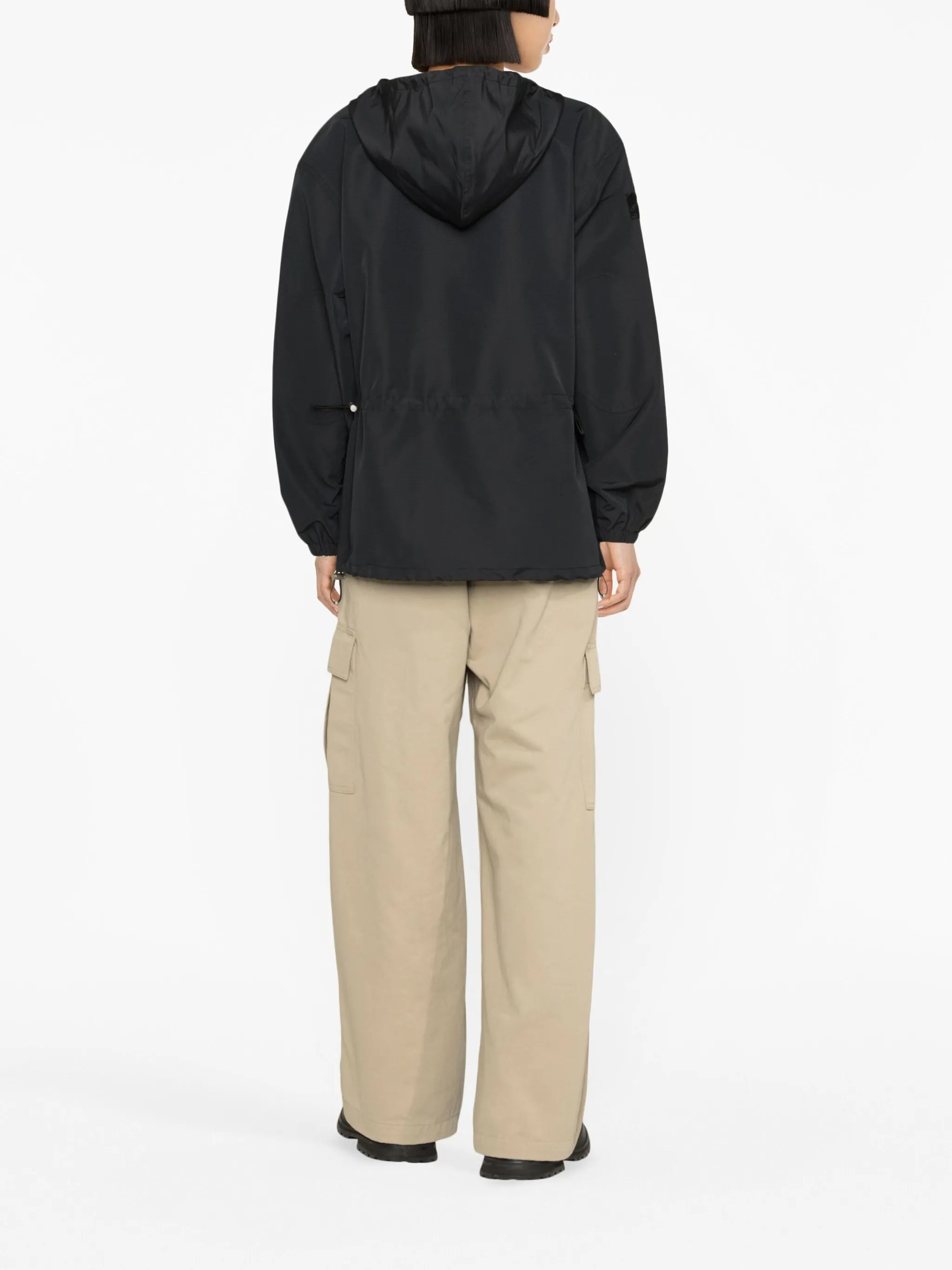logo-patch hooded windbreaker