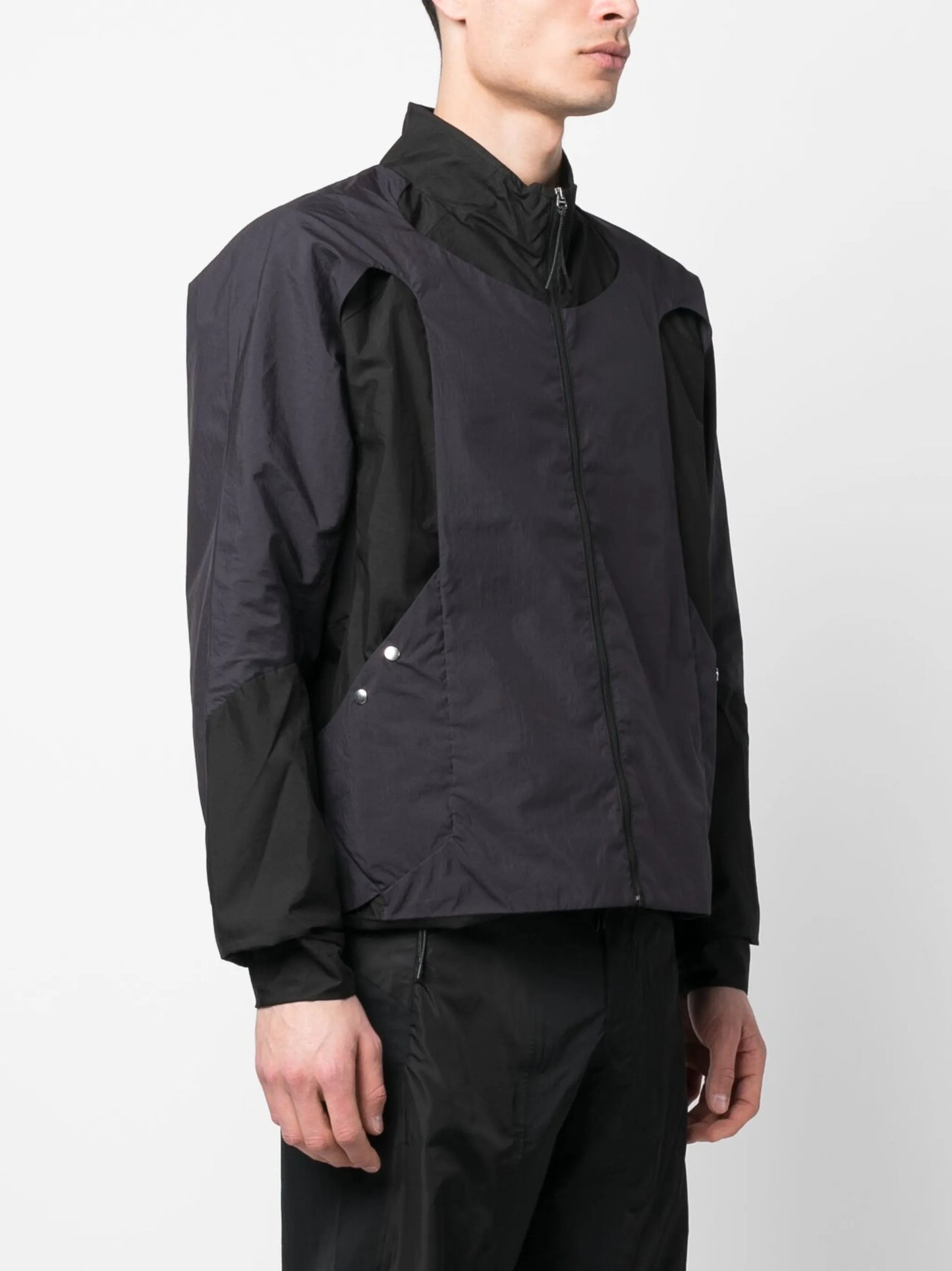 panelled bomber jacket