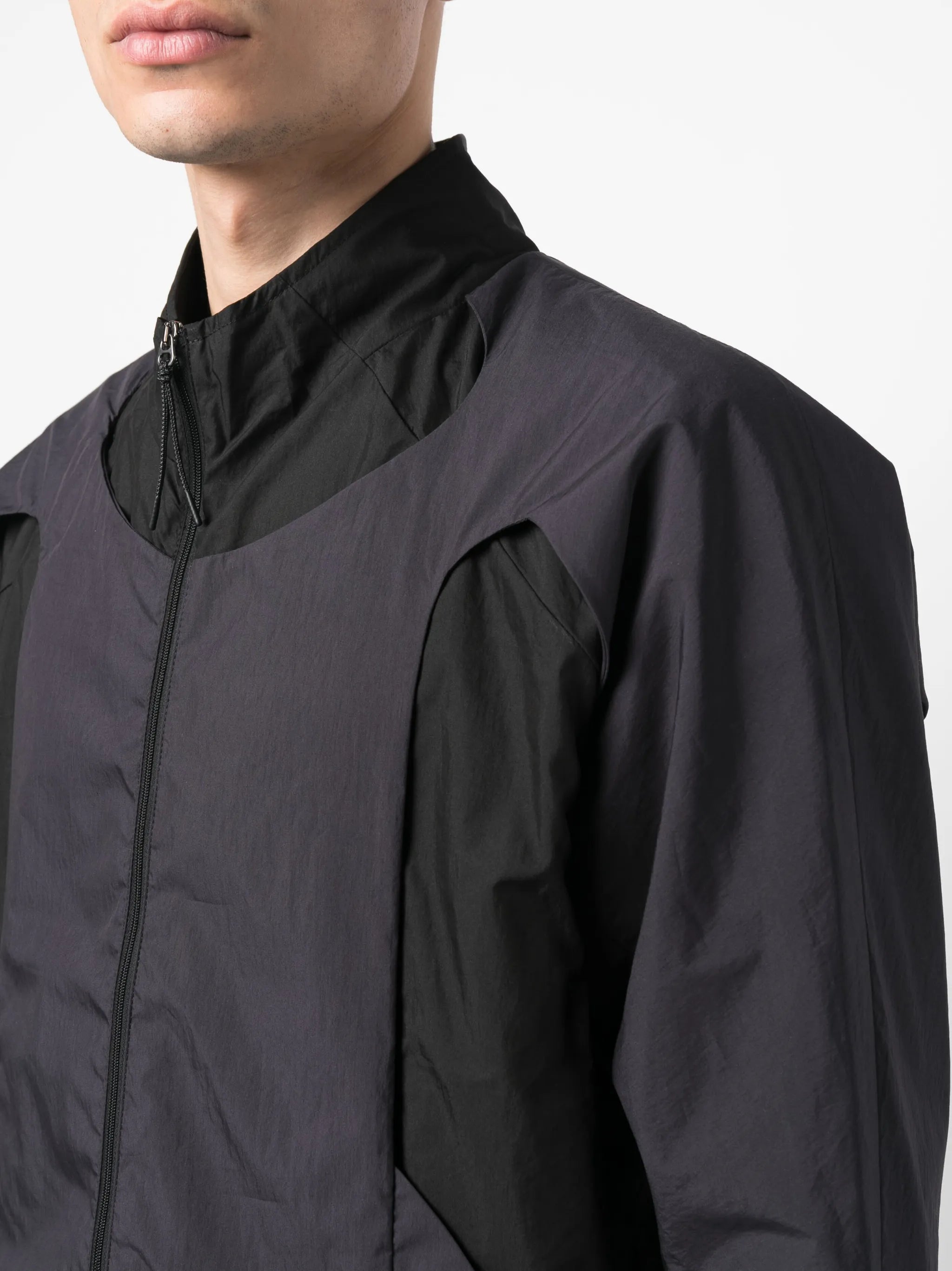 panelled bomber jacket