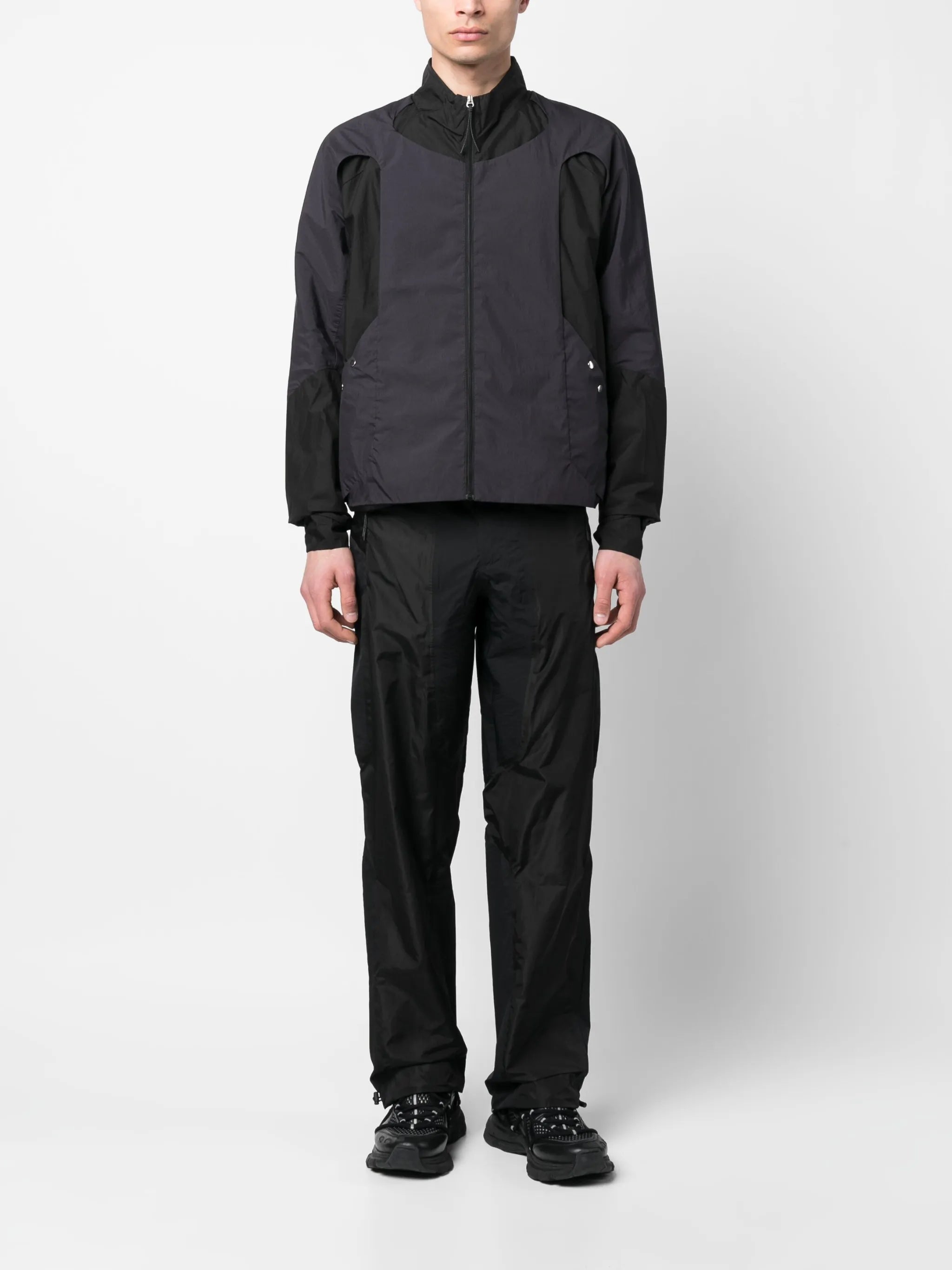 panelled bomber jacket