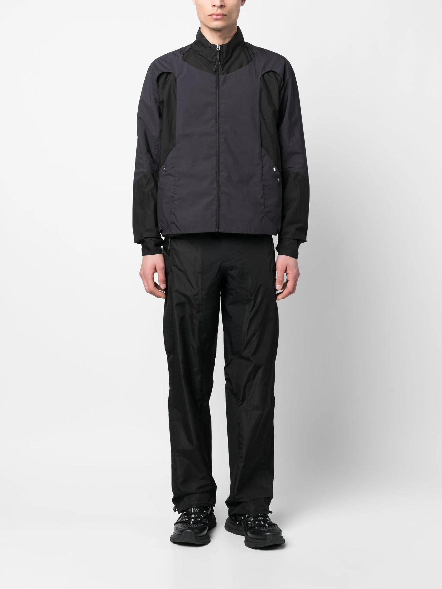 panelled bomber jacket