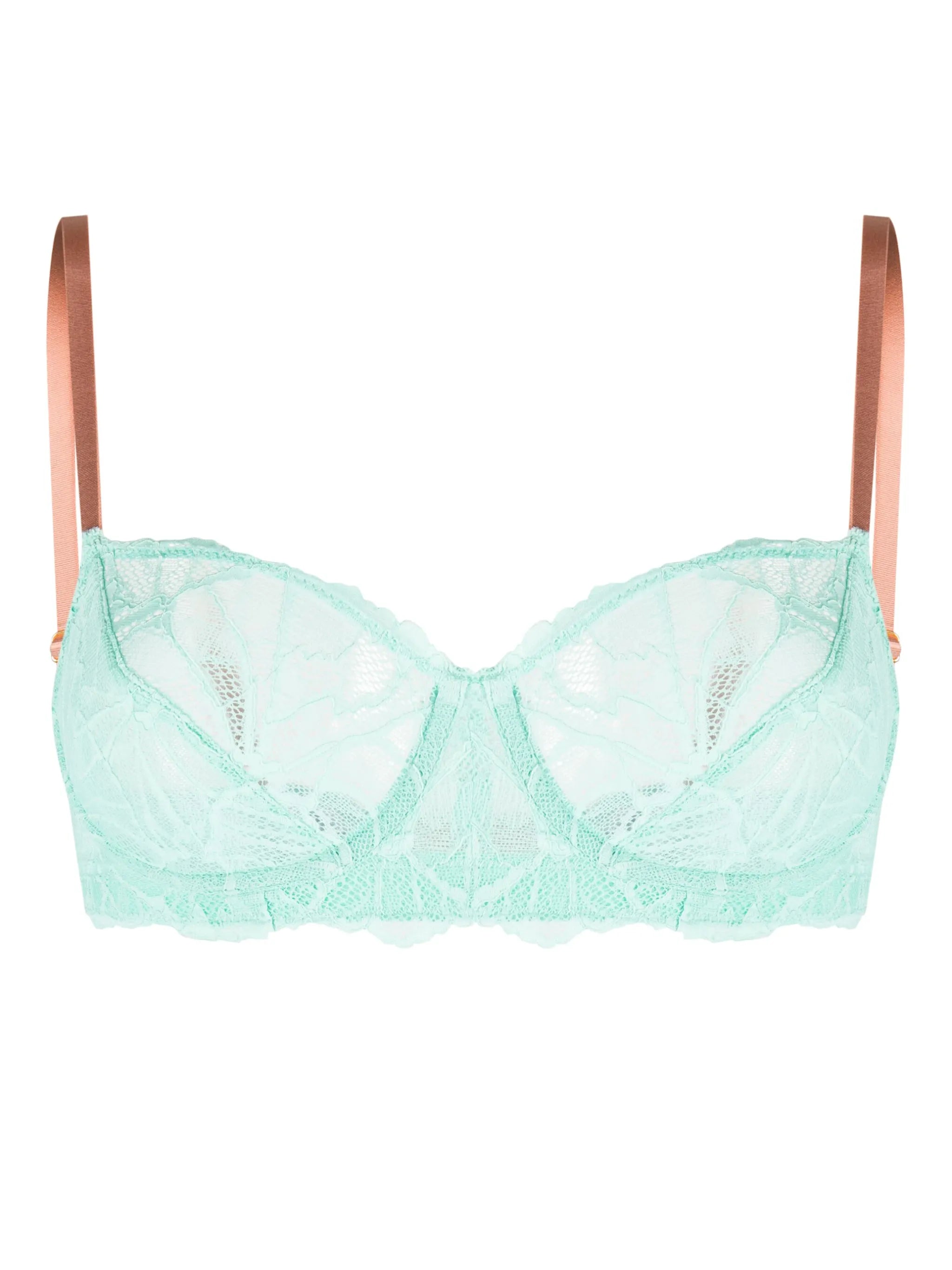 Sierra floral-lace balconette bra