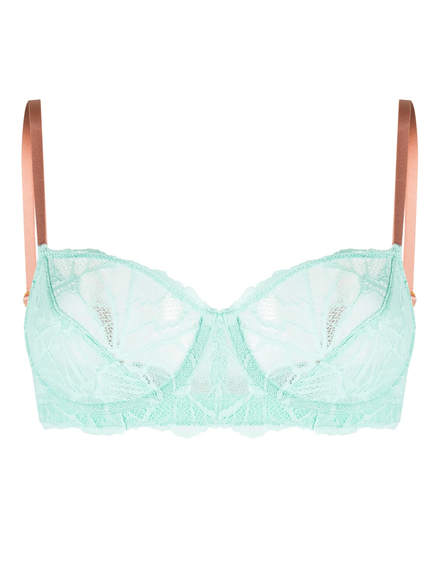 Sierra floral-lace balconette bra