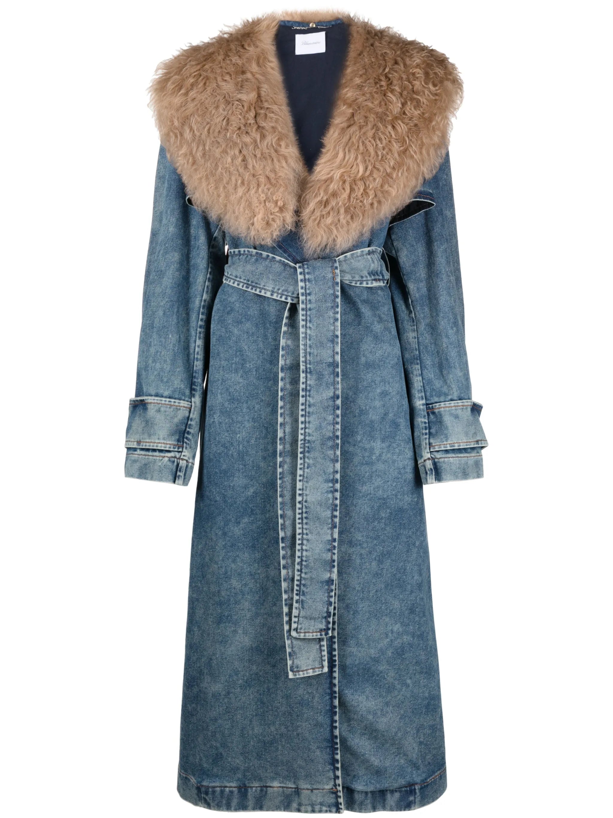 Jean denim trench coat