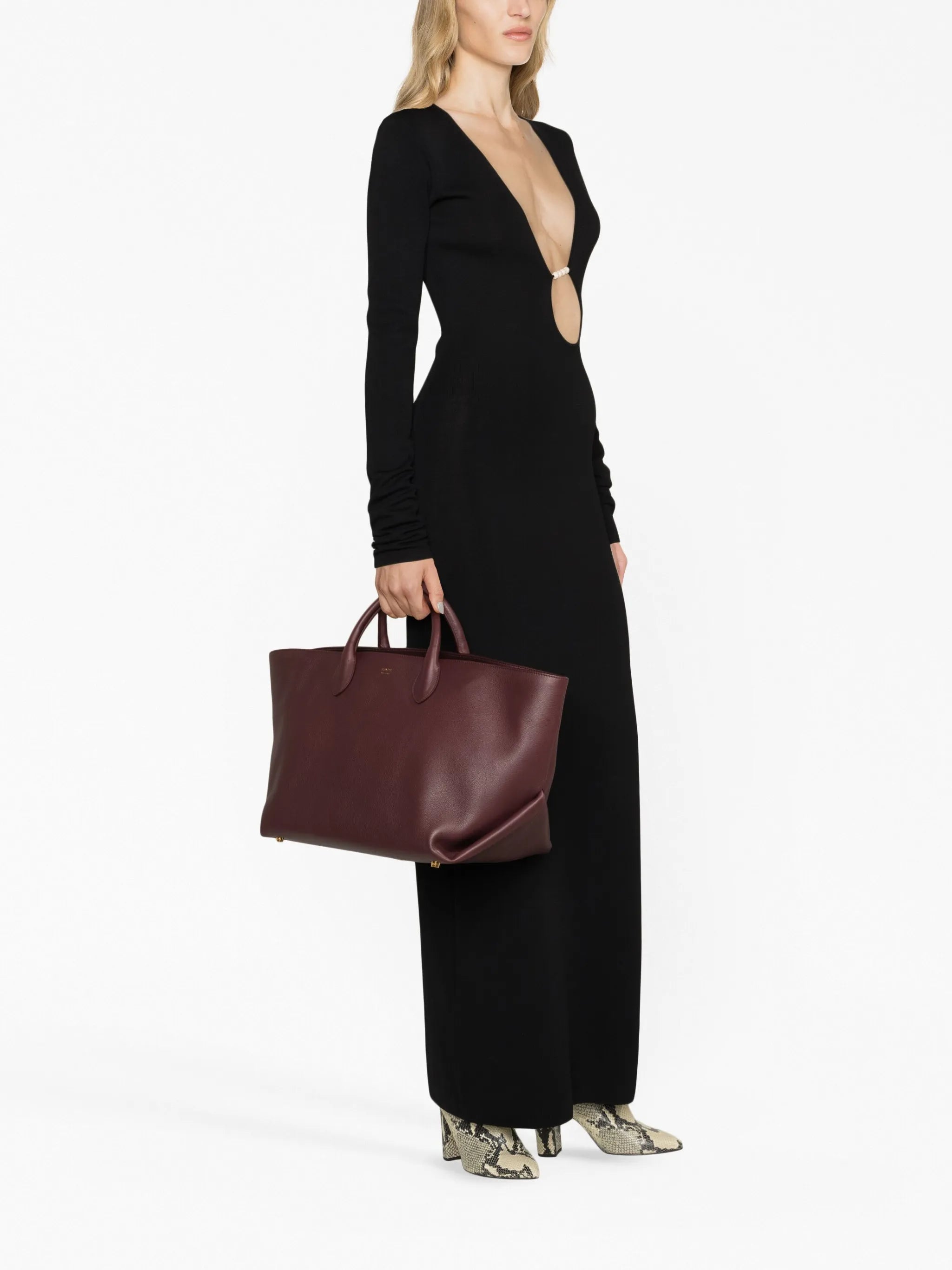 medium Amelia leather tote bag
