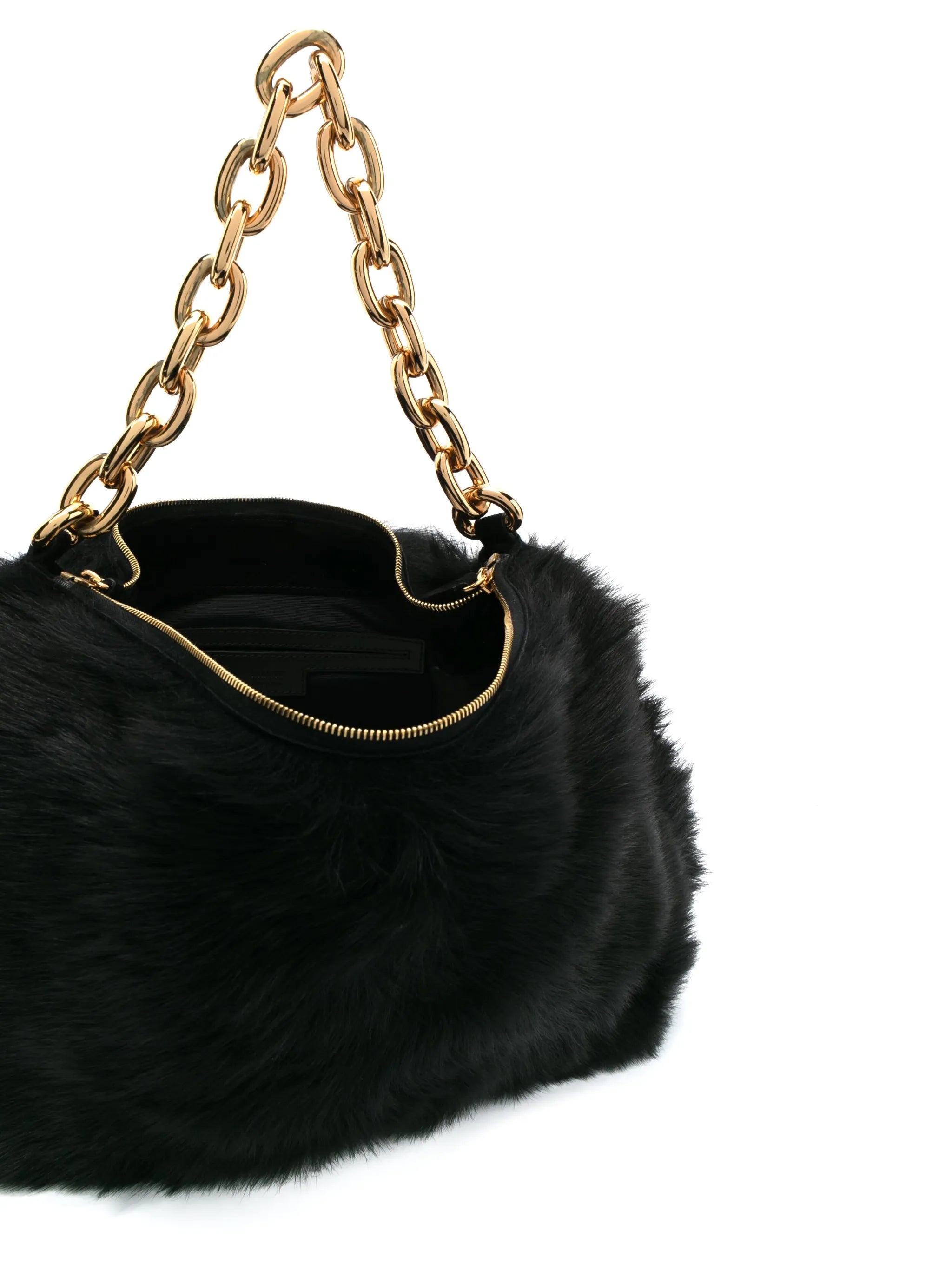 Clara shearling shoulder bag