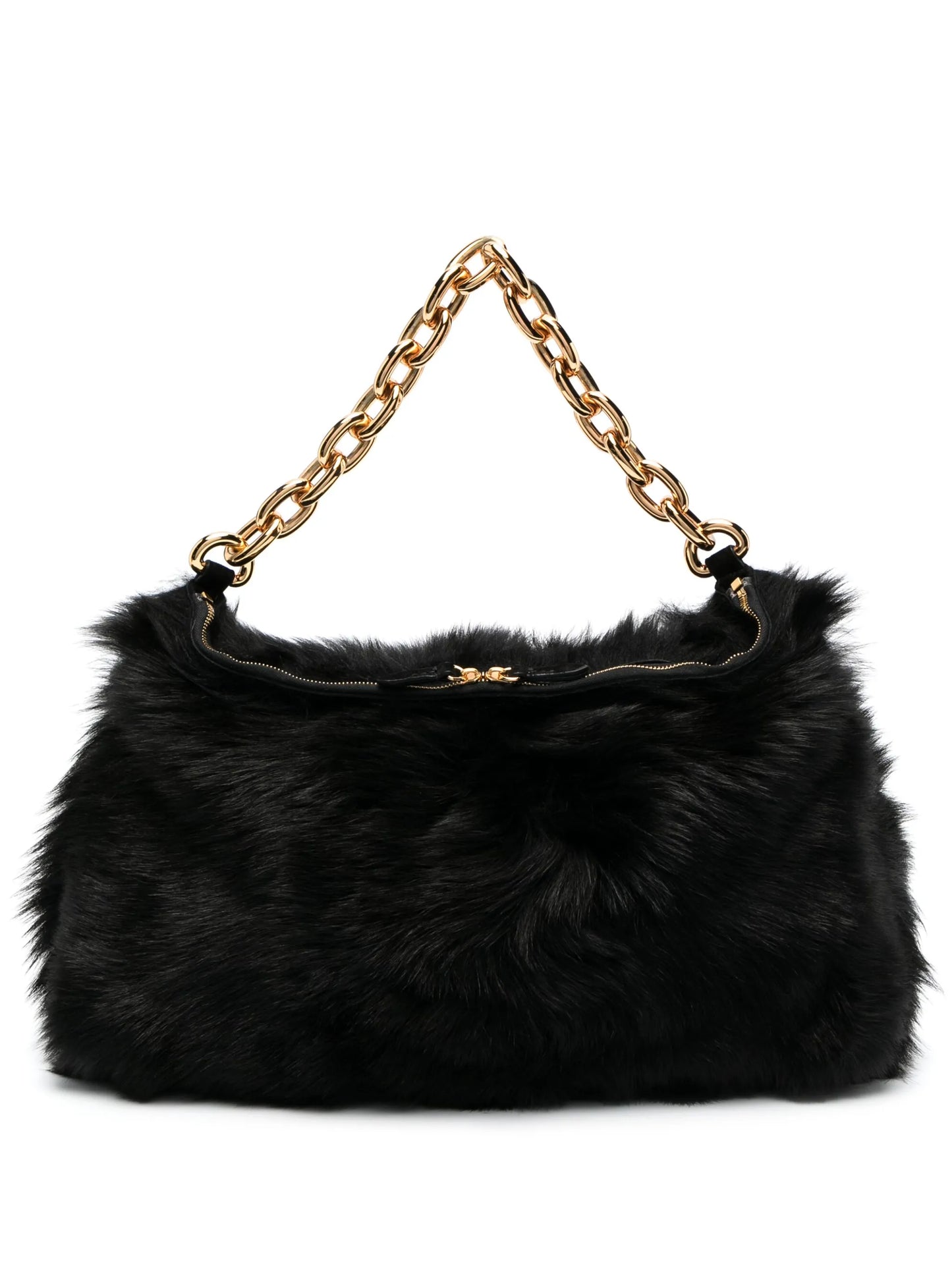 Clara shearling shoulder bag