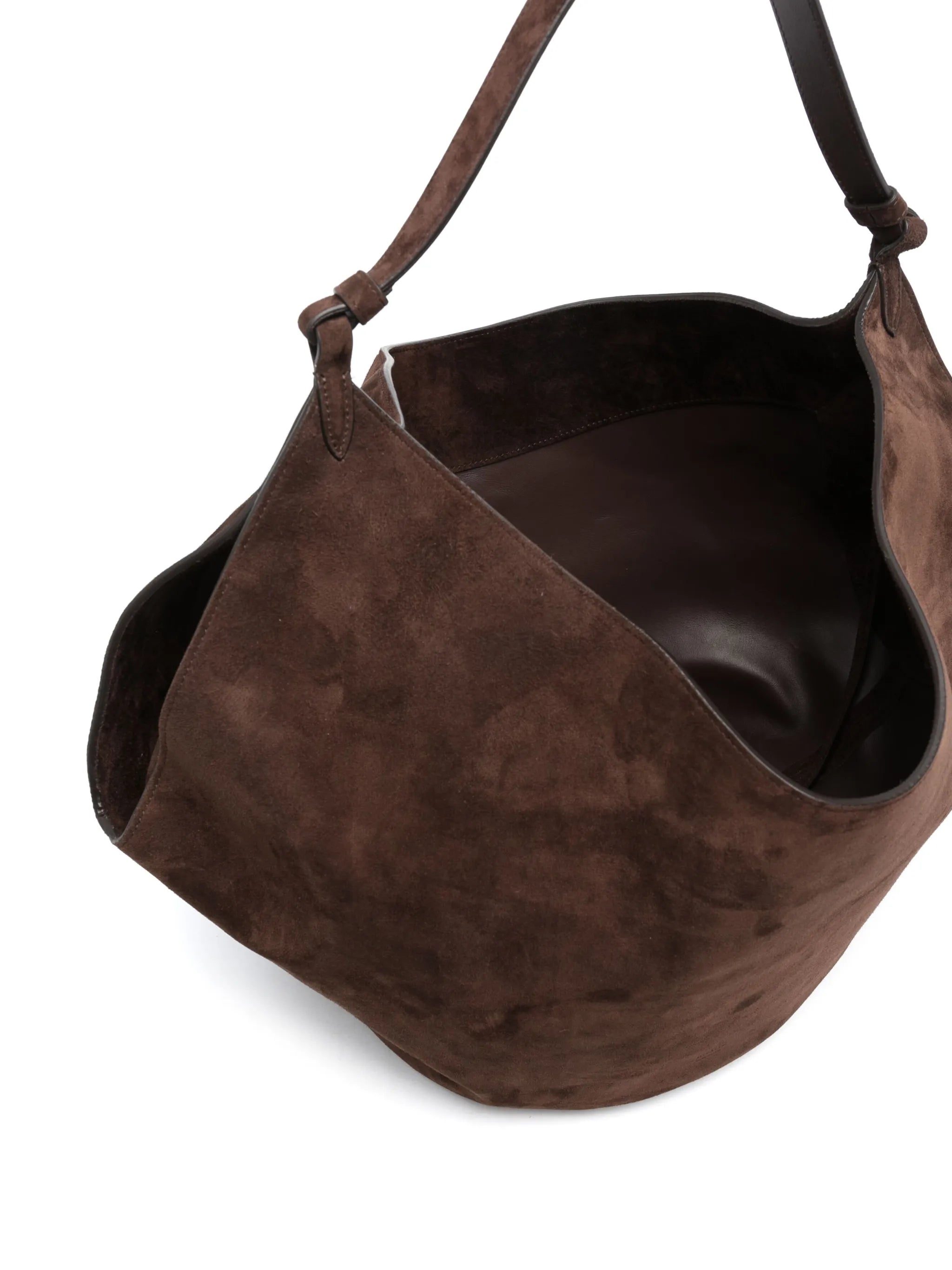 Lotus medium suede tote bag