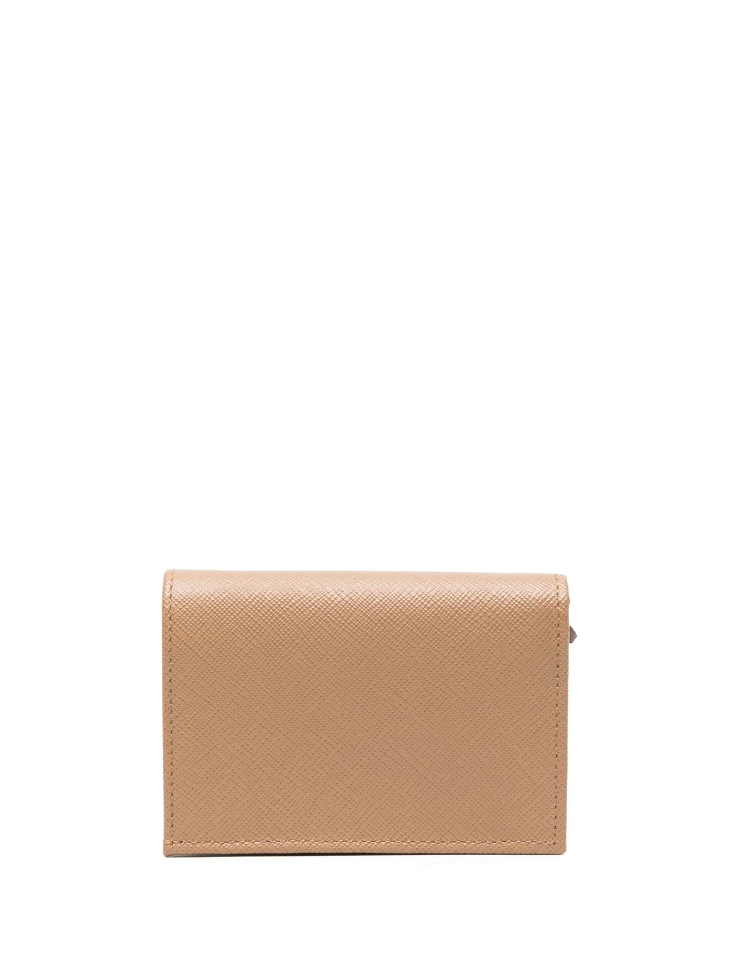 Saffiano-leather bi-fold wallet