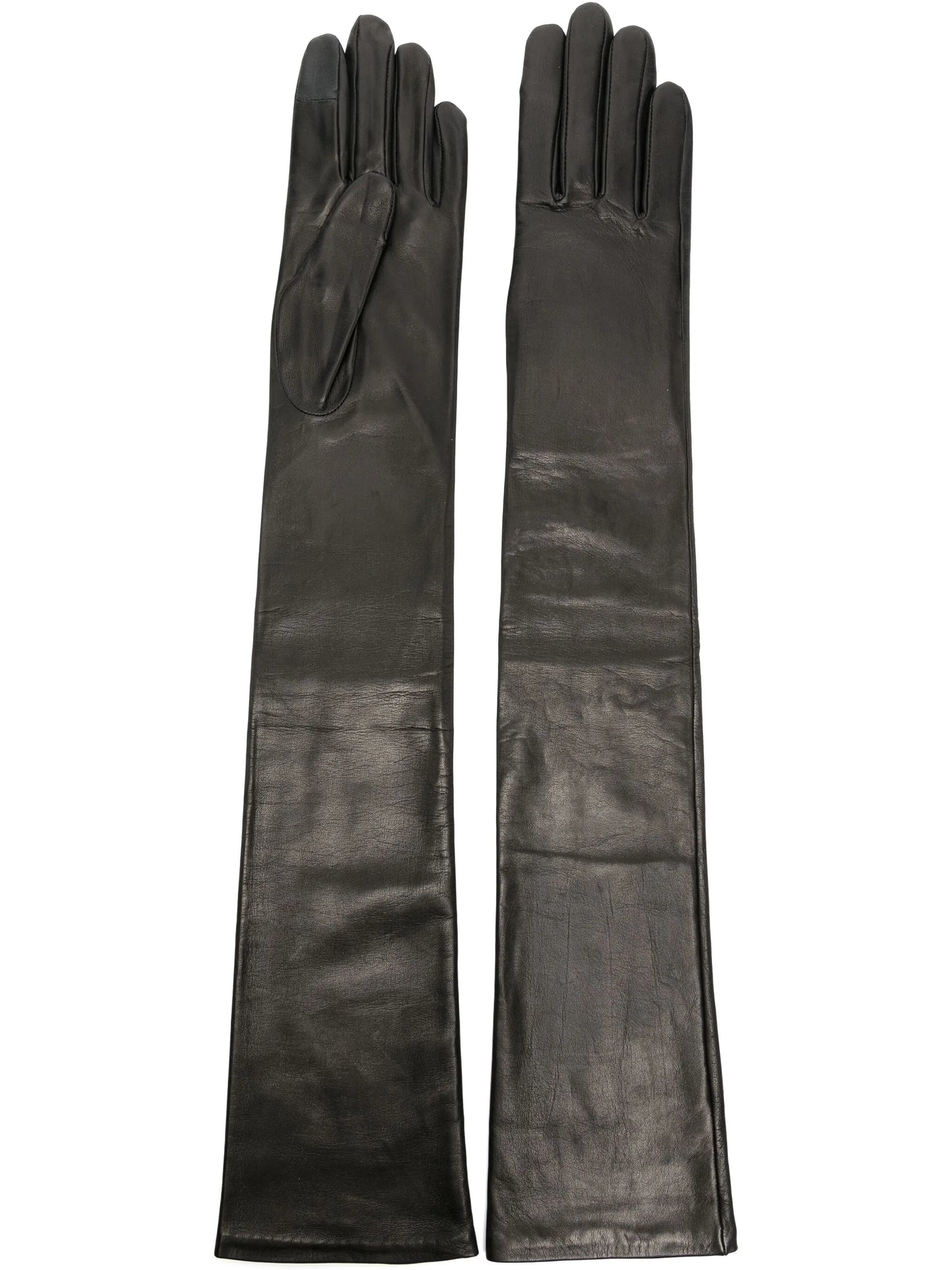 Glamour long leather gloves