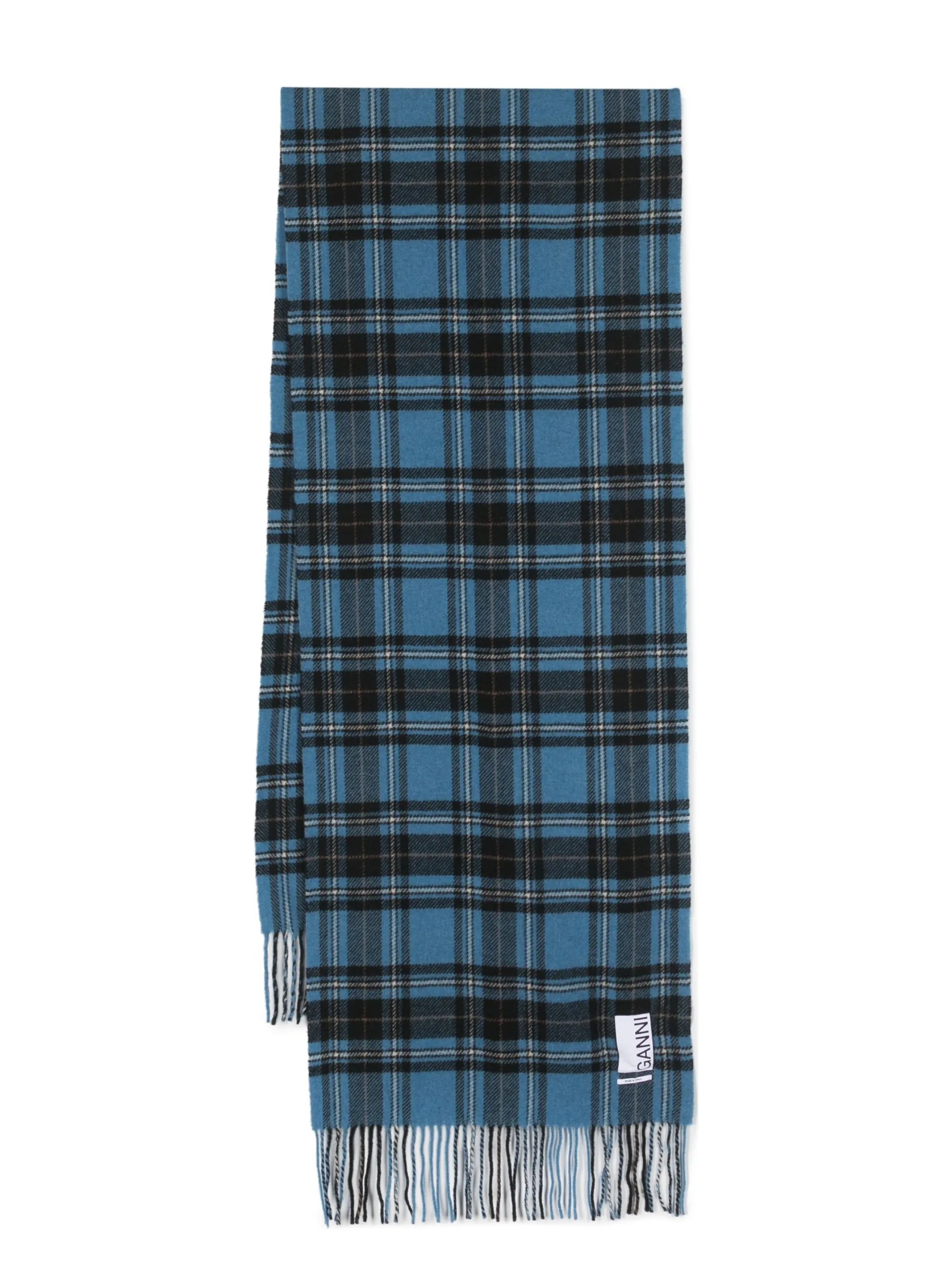 logo-patch check-pattern scarf