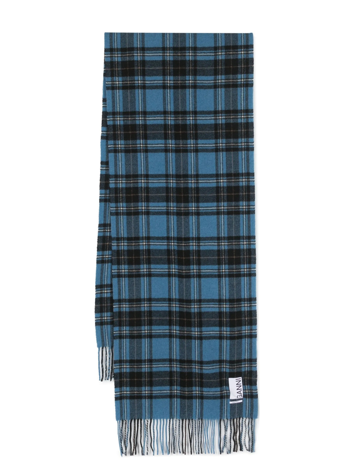 logo-patch check-pattern scarf
