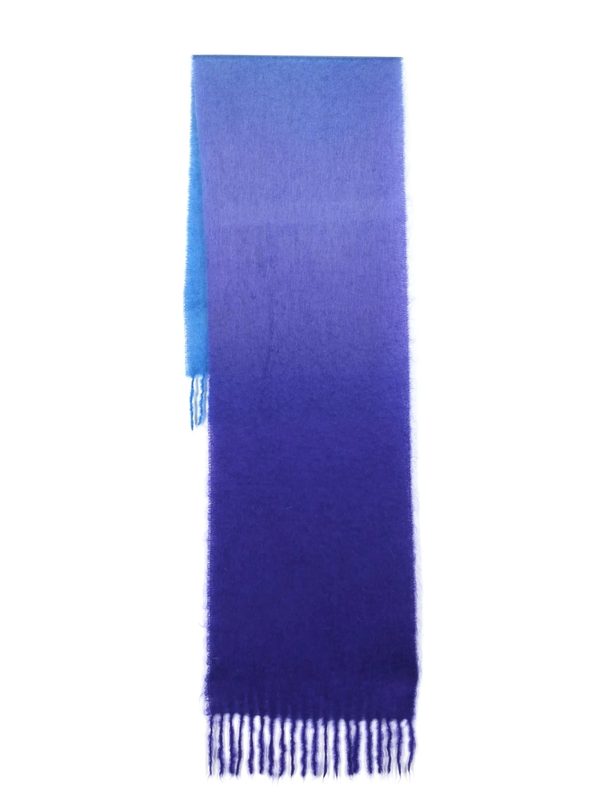 gradient-effect mohair-blend scarf