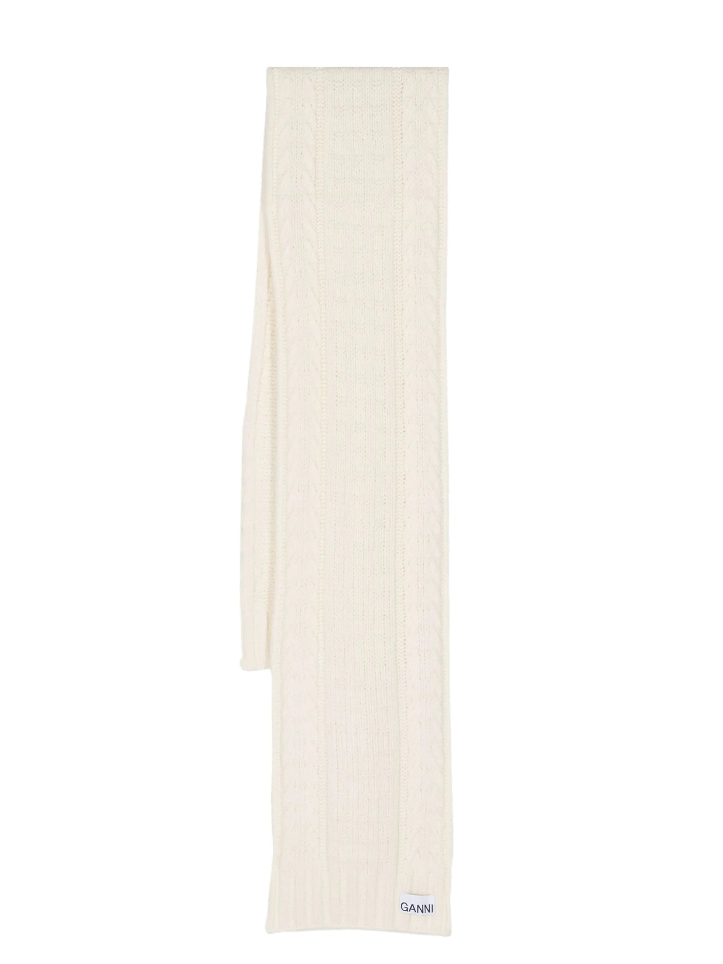 cable-knit rectangle scarf