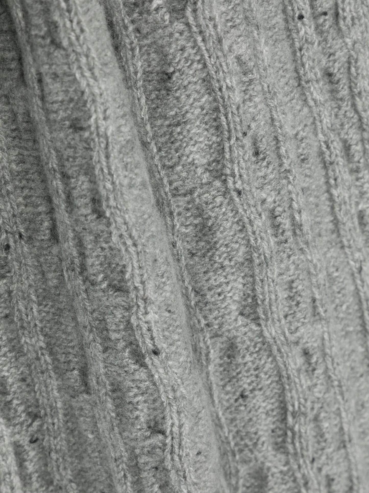cable-knit cashmere scarf