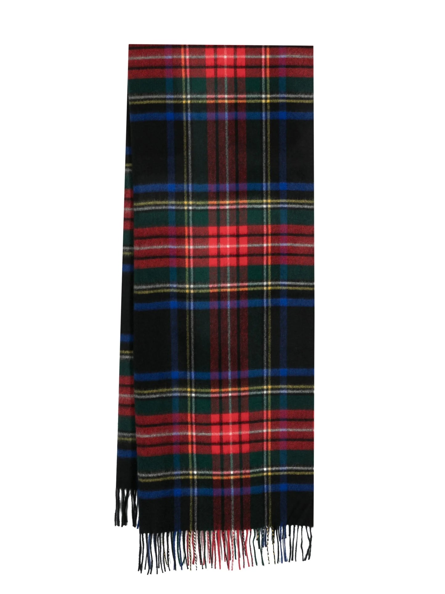 tartan-check print scarf