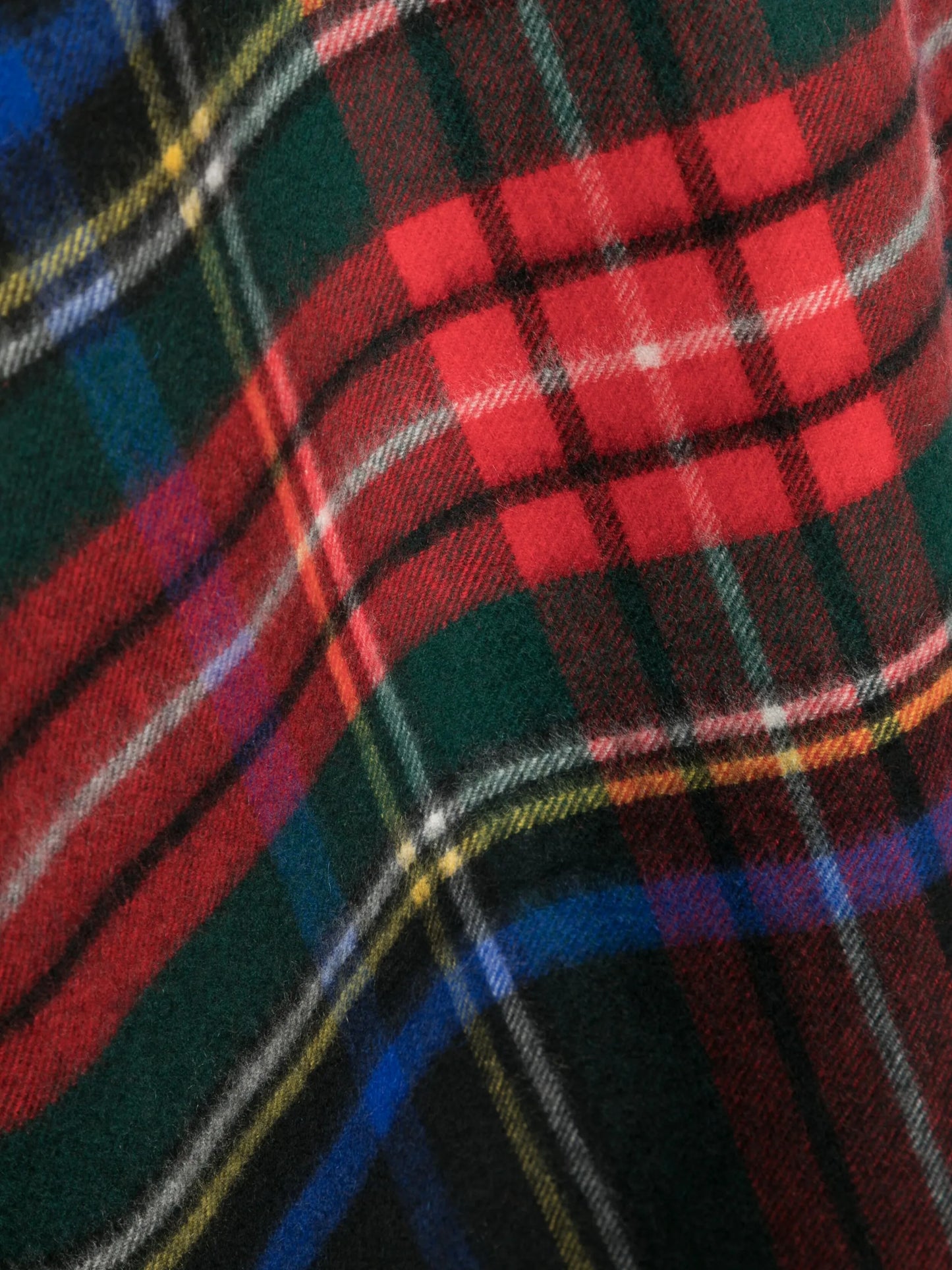 tartan-check print scarf
