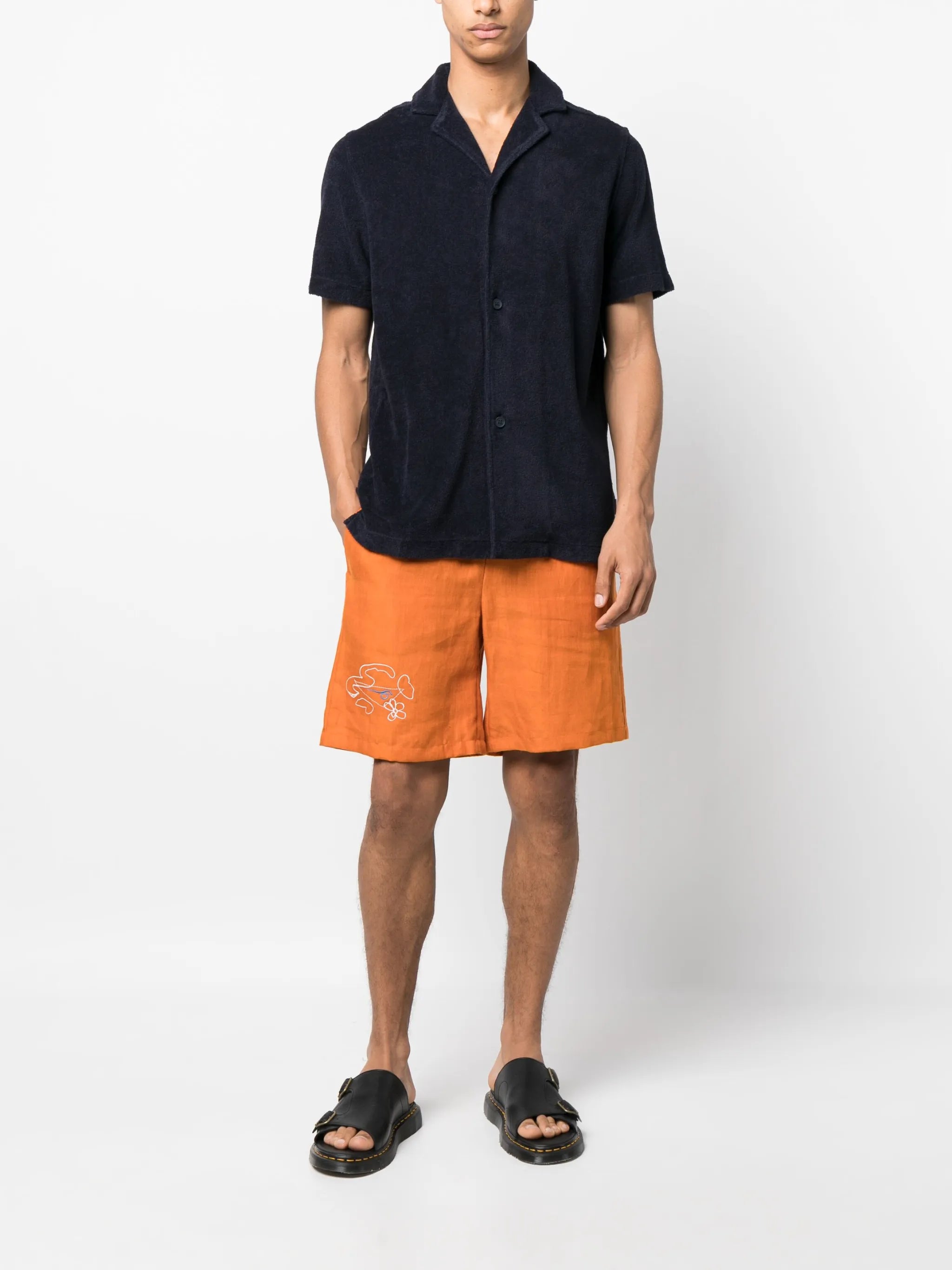 Howell cotton towelling shirt