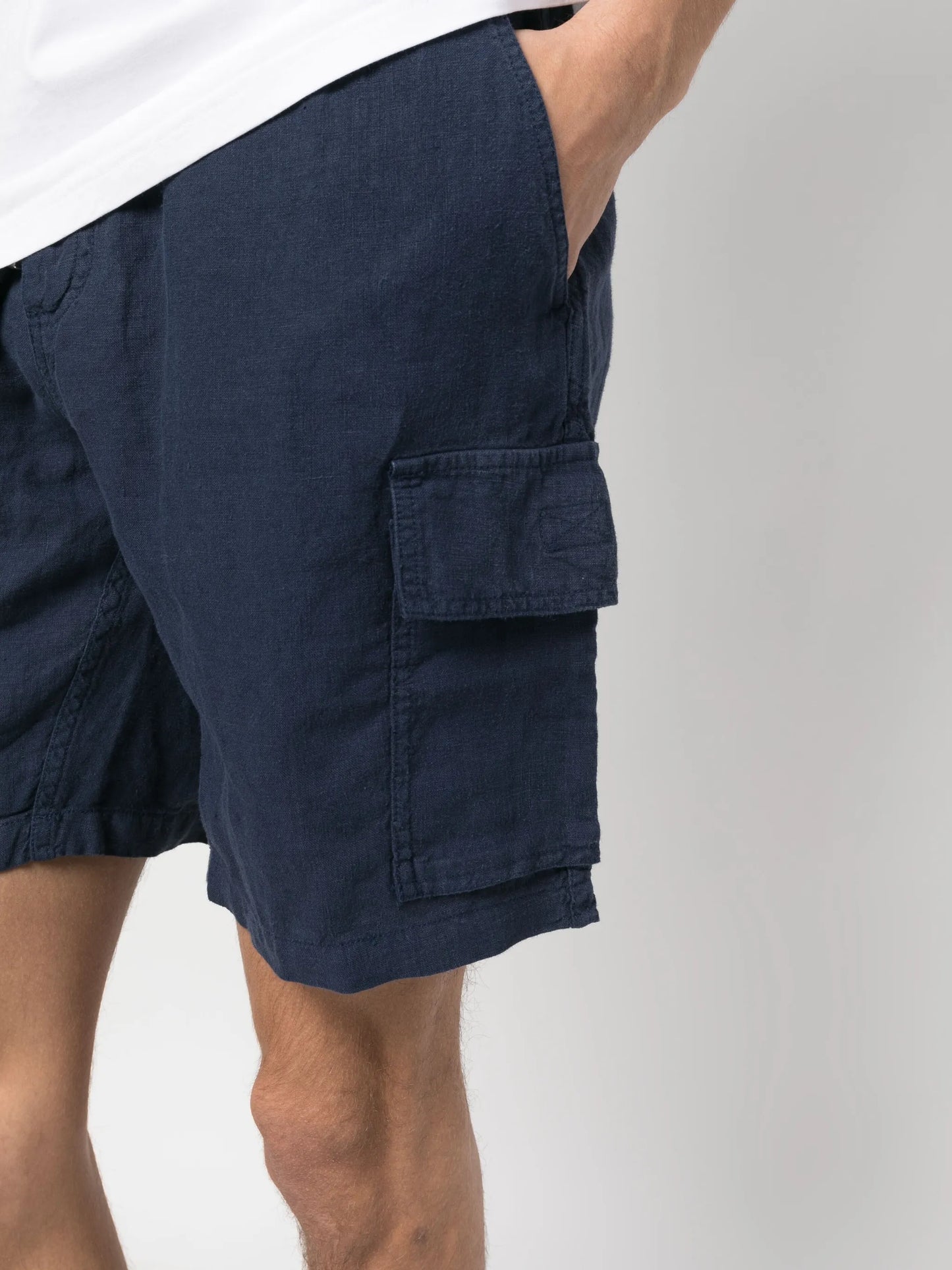 linen cargo shorts