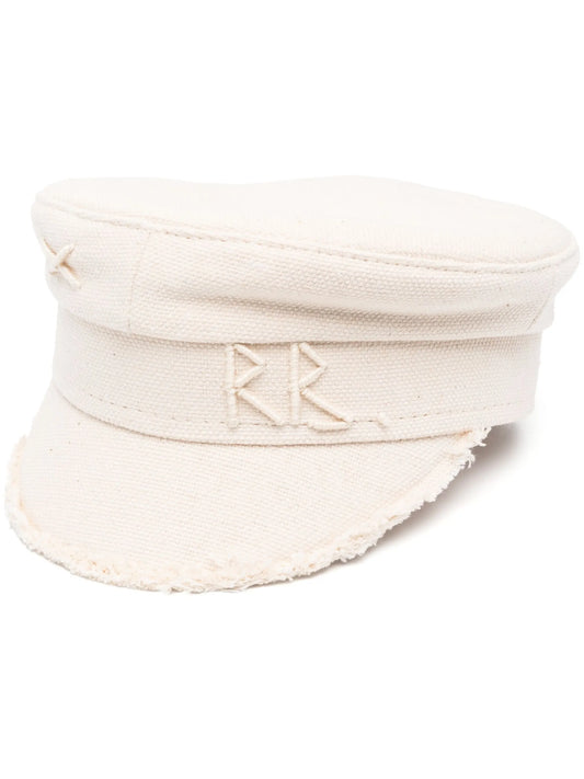 embroidered-logo paperboy cap