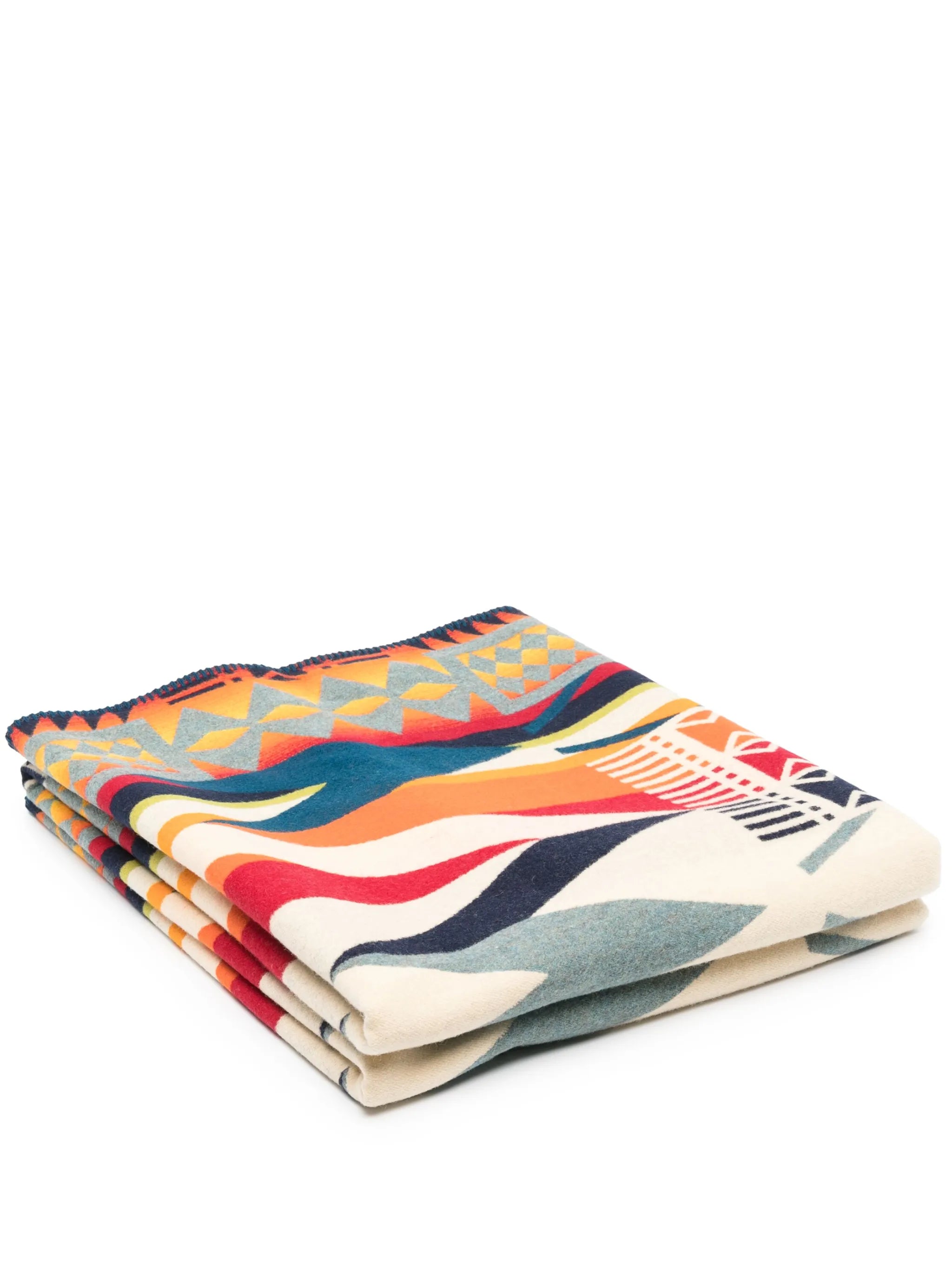 Fire Legend patterned-jacquard blanket