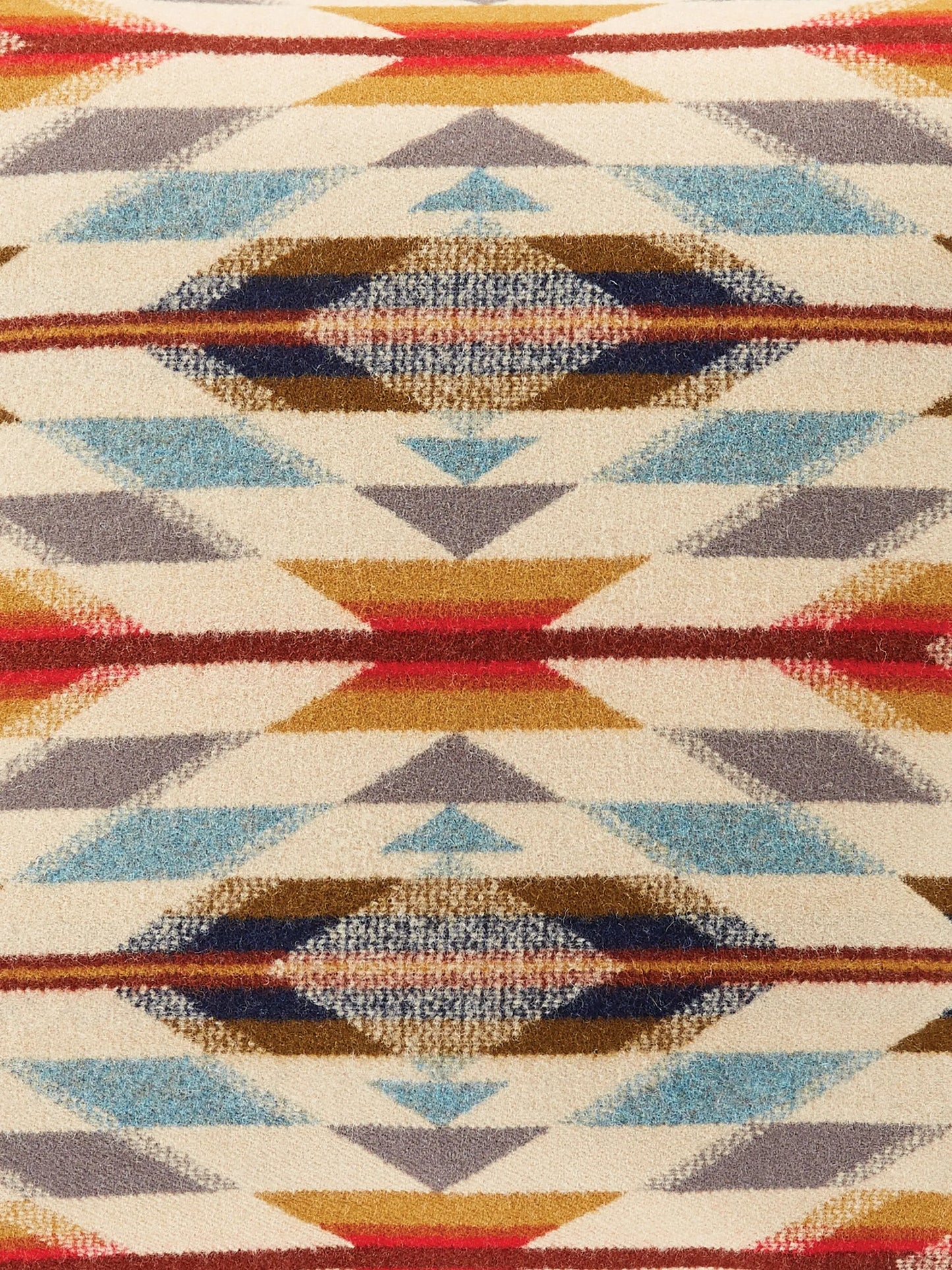geometric-print jacquard pillow