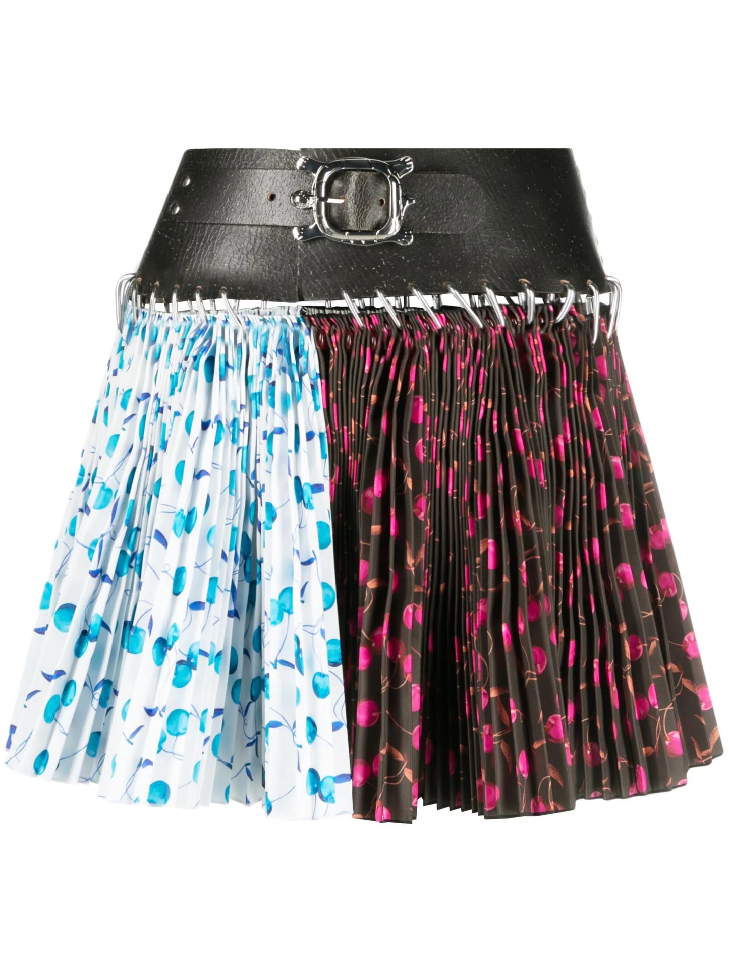 Alpe d'Huez pleated carabiner miniskirt