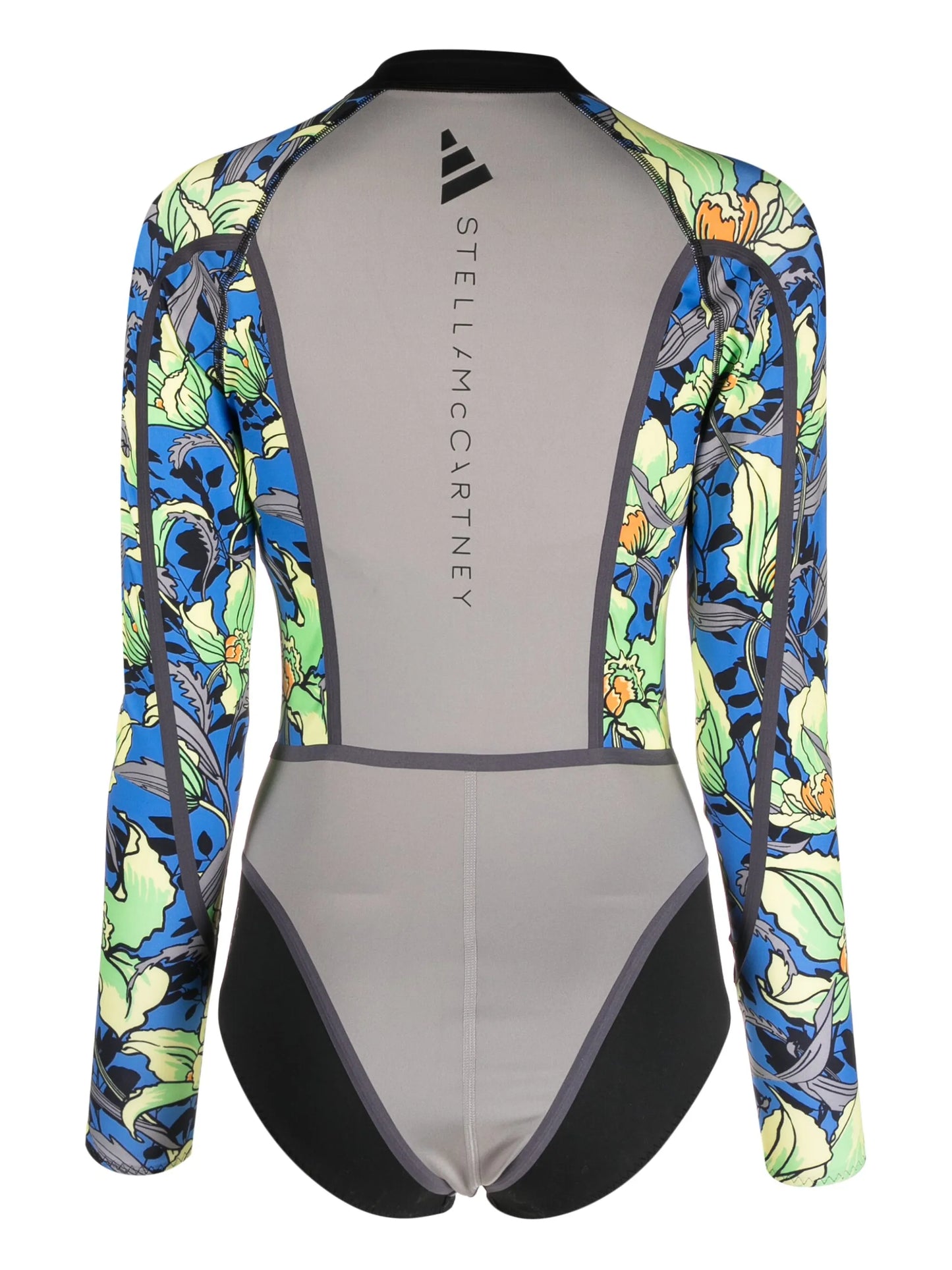 floral long-sleeve one piece
