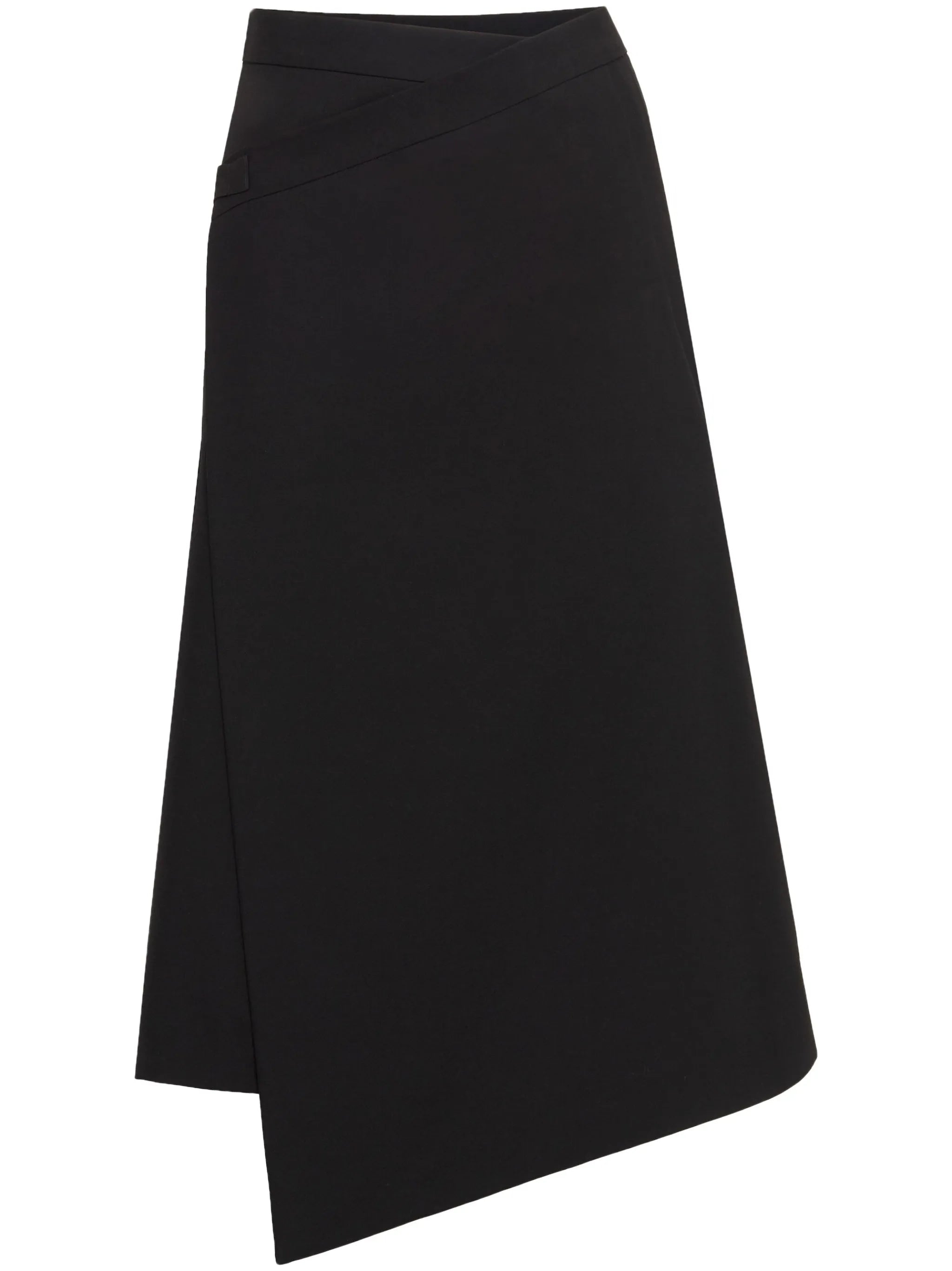 asymmetric pleated skirt