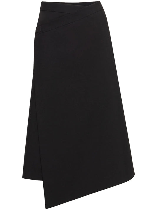 asymmetric pleated skirt