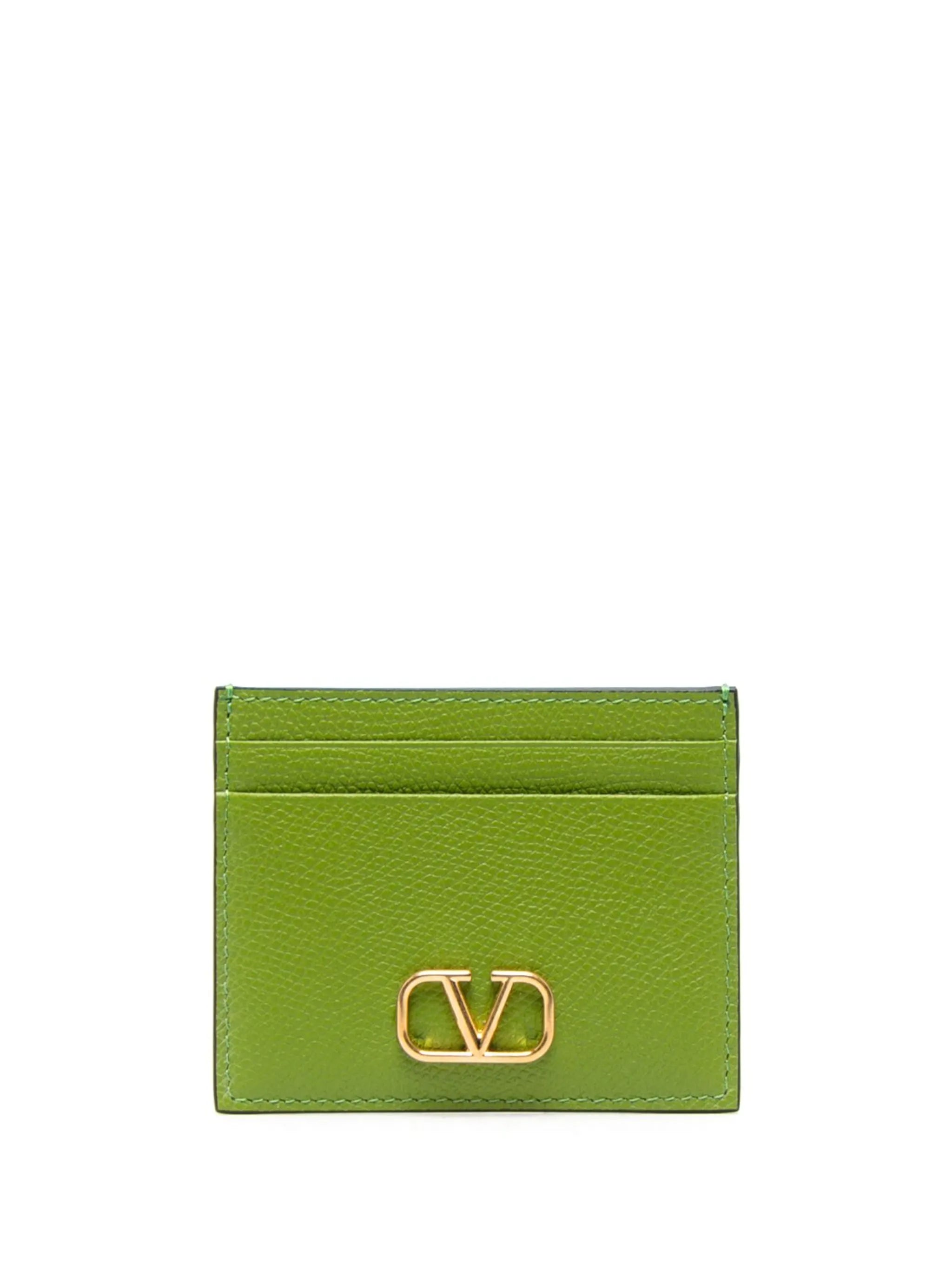 VLogo Signature leather cardholder