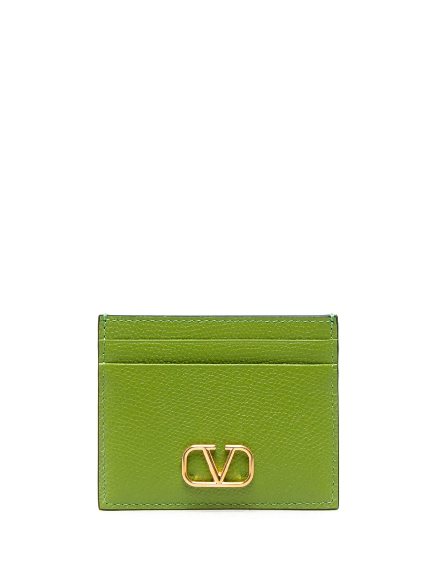 VLogo Signature leather cardholder