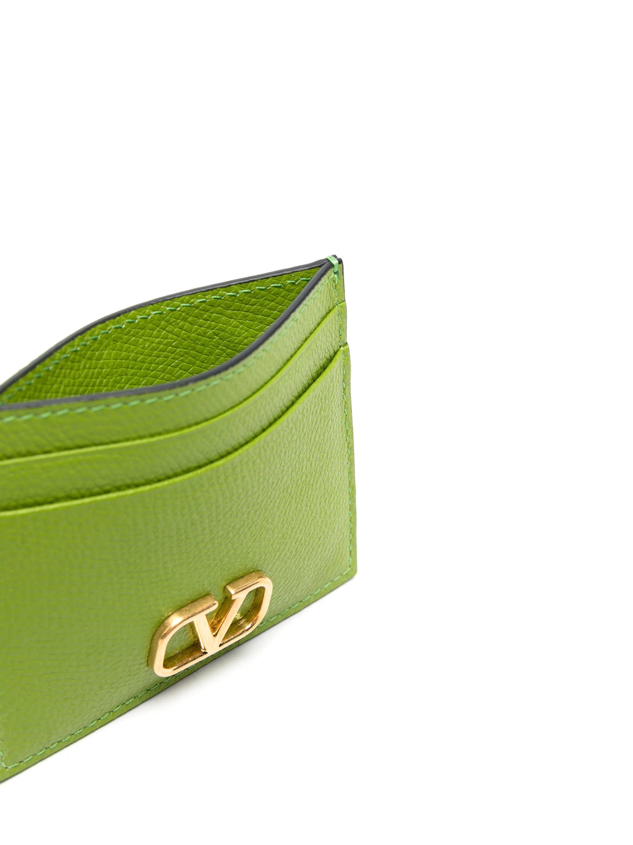 VLogo Signature leather cardholder